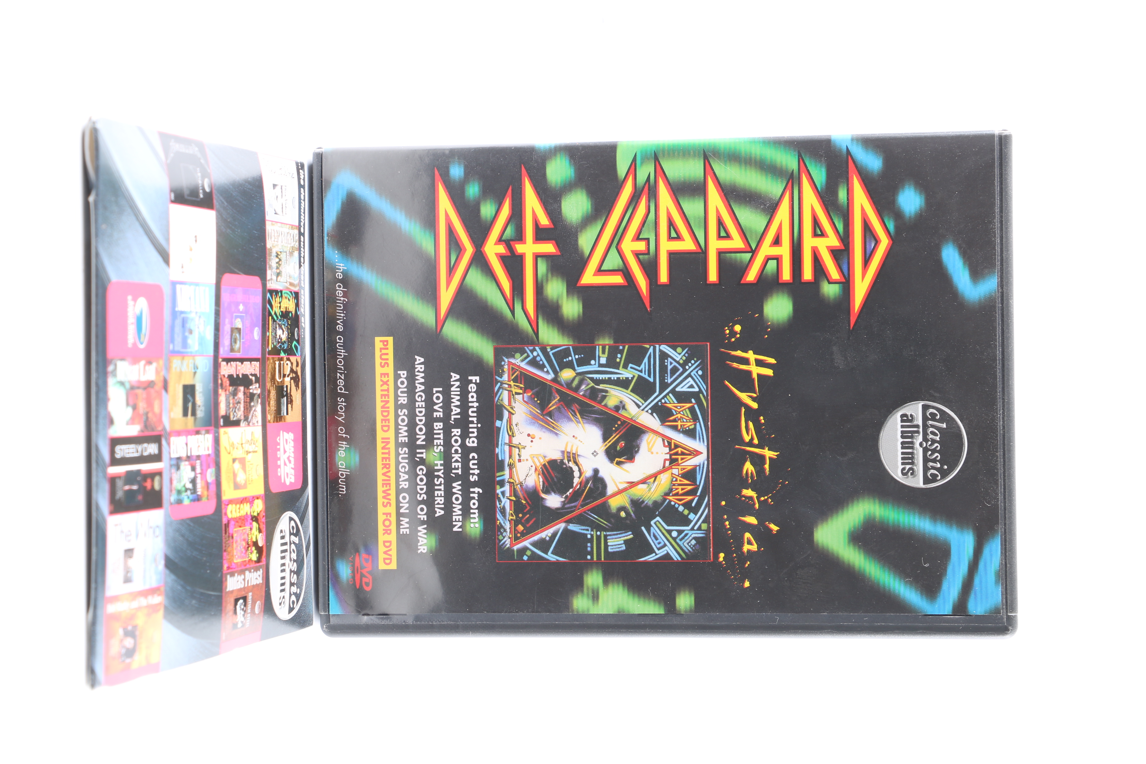 Def Leppard "Pyromania" LP and CD with "Hysteria" Classic Albums DVD