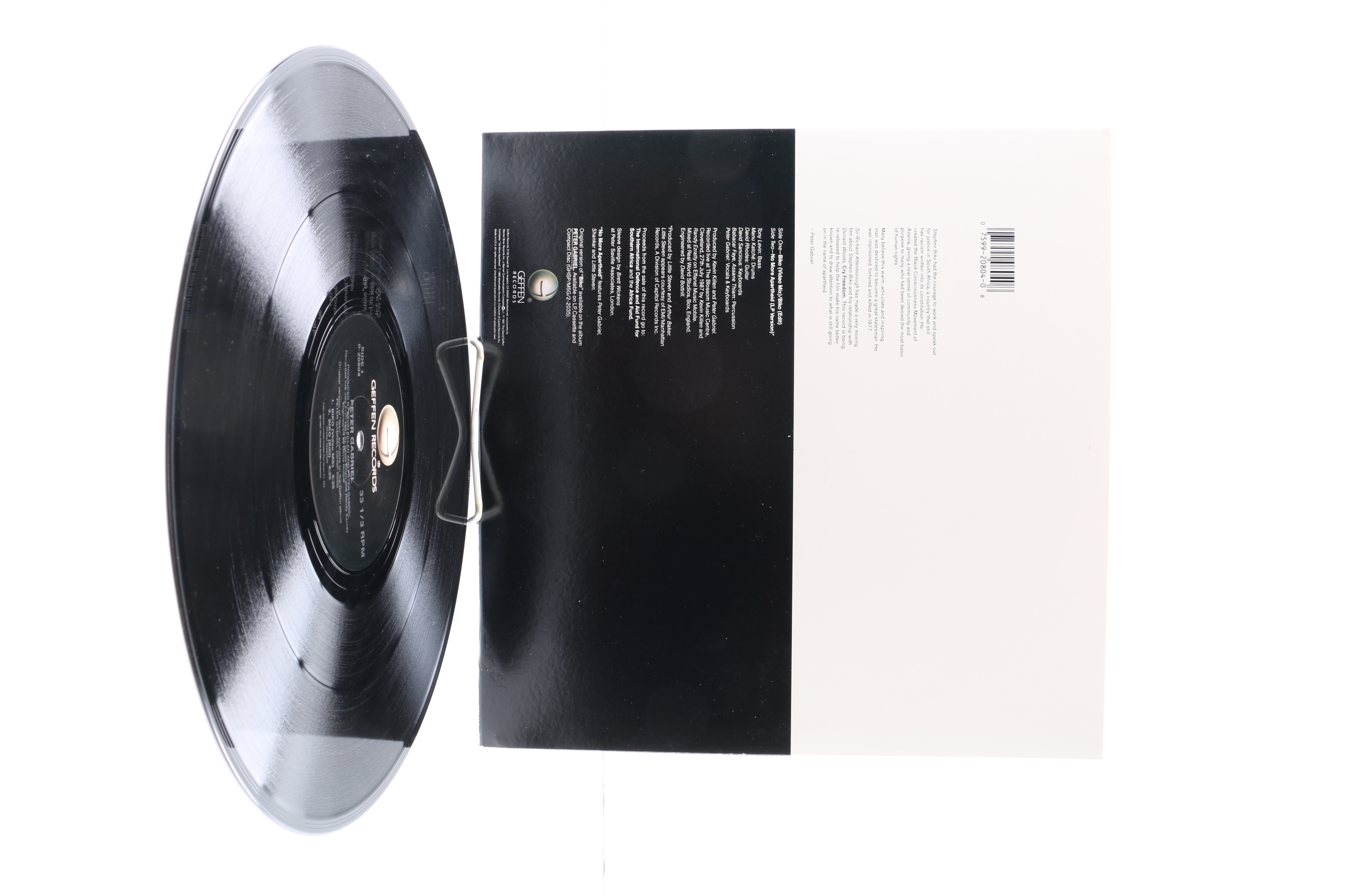 Peter Gabriel 12" Single and 45 rpm Records Including "Biko" and "Sledgehammer"