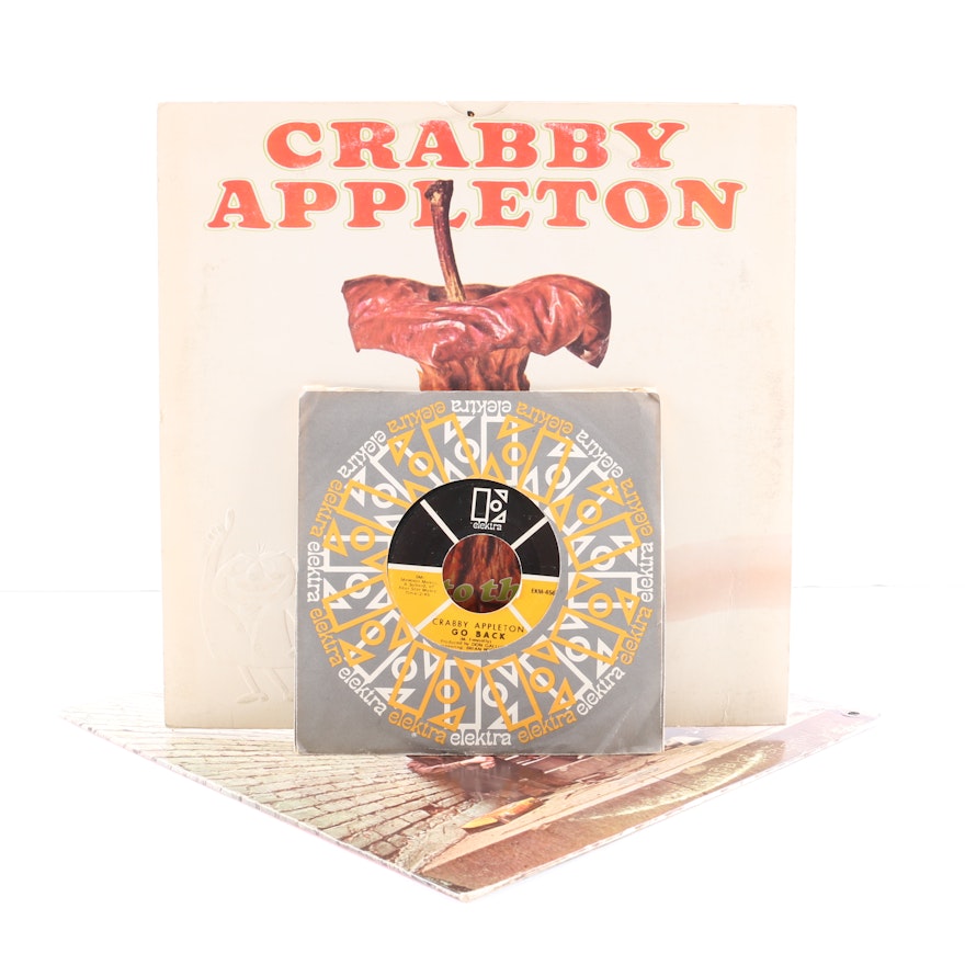 Crabby Appleton LP and 45 rpm Records Including "Rotten To The Core!"
