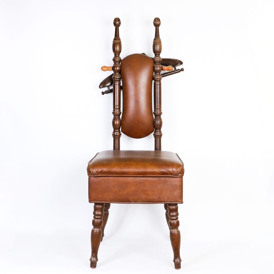 Vintage Padded Valet Chair
