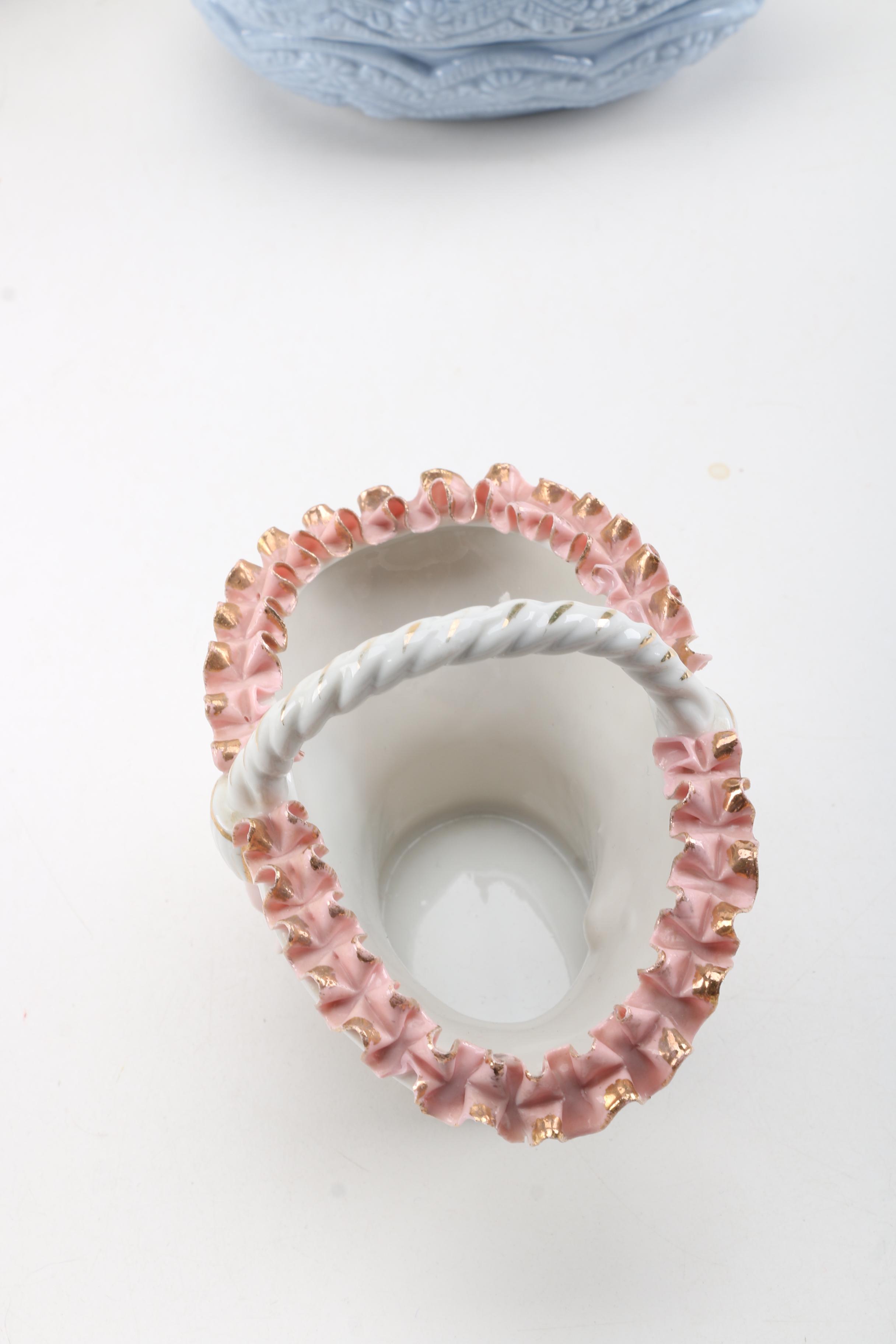 Hand Painted Porcelain Figurines Featuring Ucagco Japan