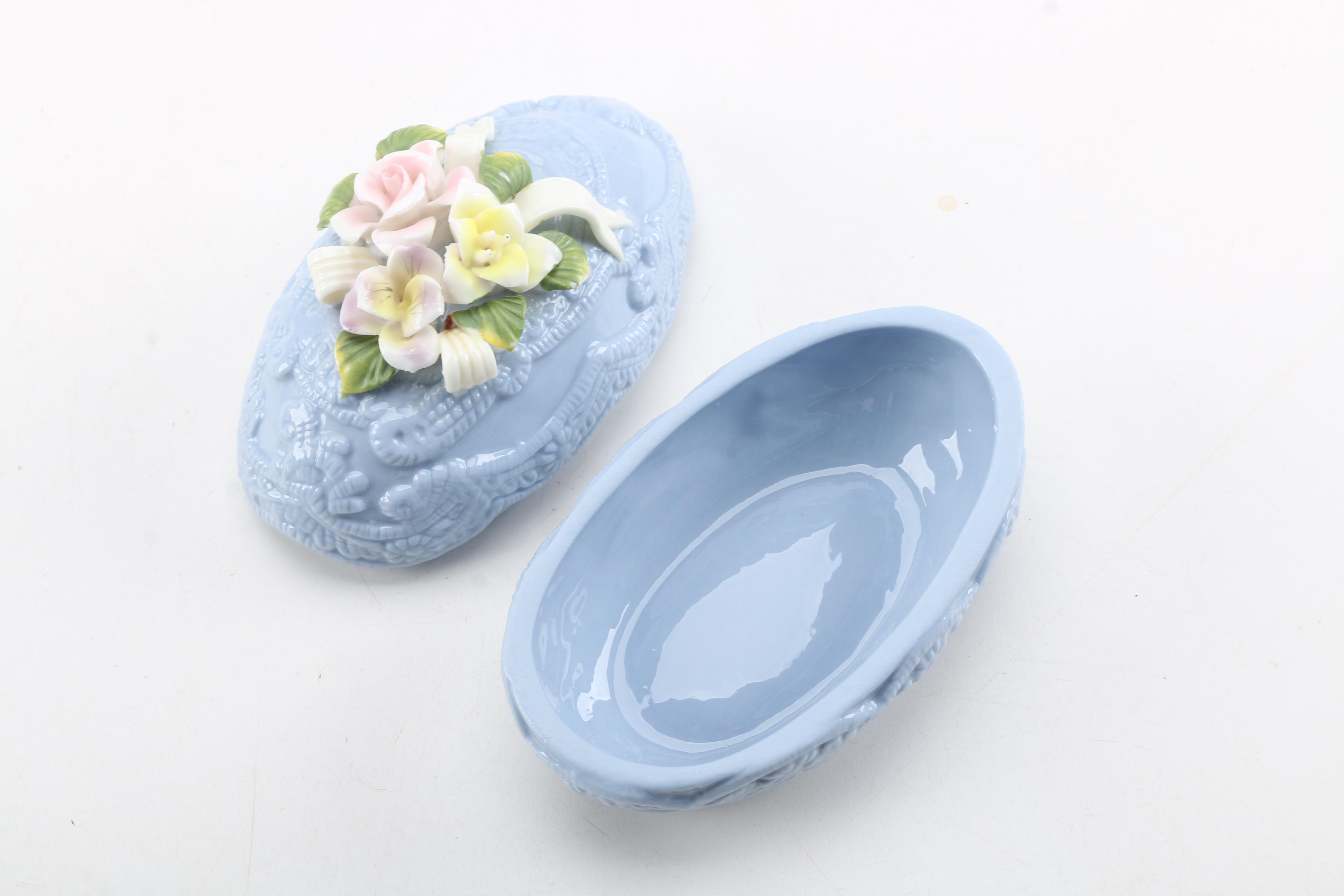 Hand Painted Porcelain Figurines Featuring Ucagco Japan