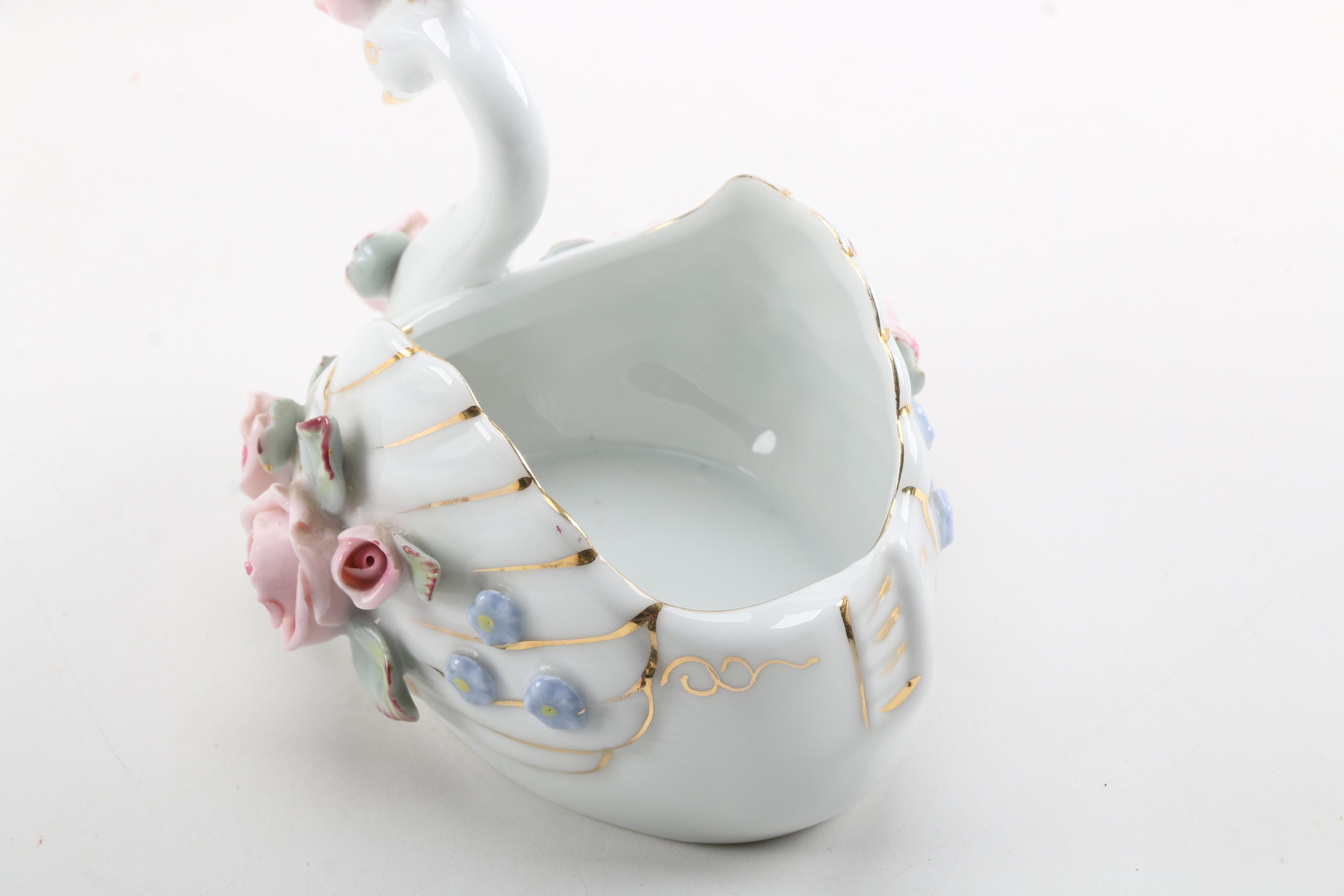 Hand Painted Porcelain Figurines Featuring Ucagco Japan