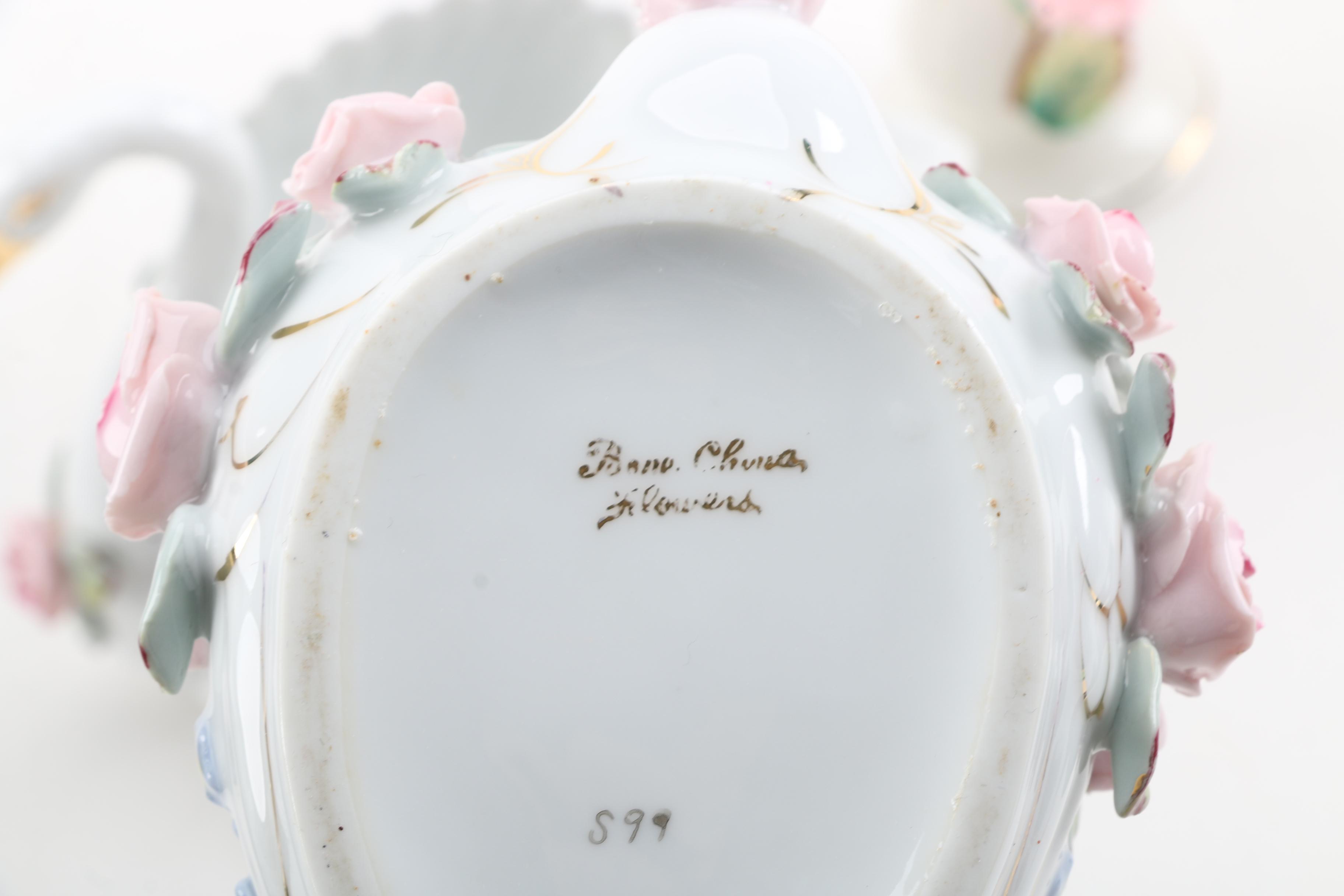 Hand Painted Porcelain Figurines Featuring Ucagco Japan