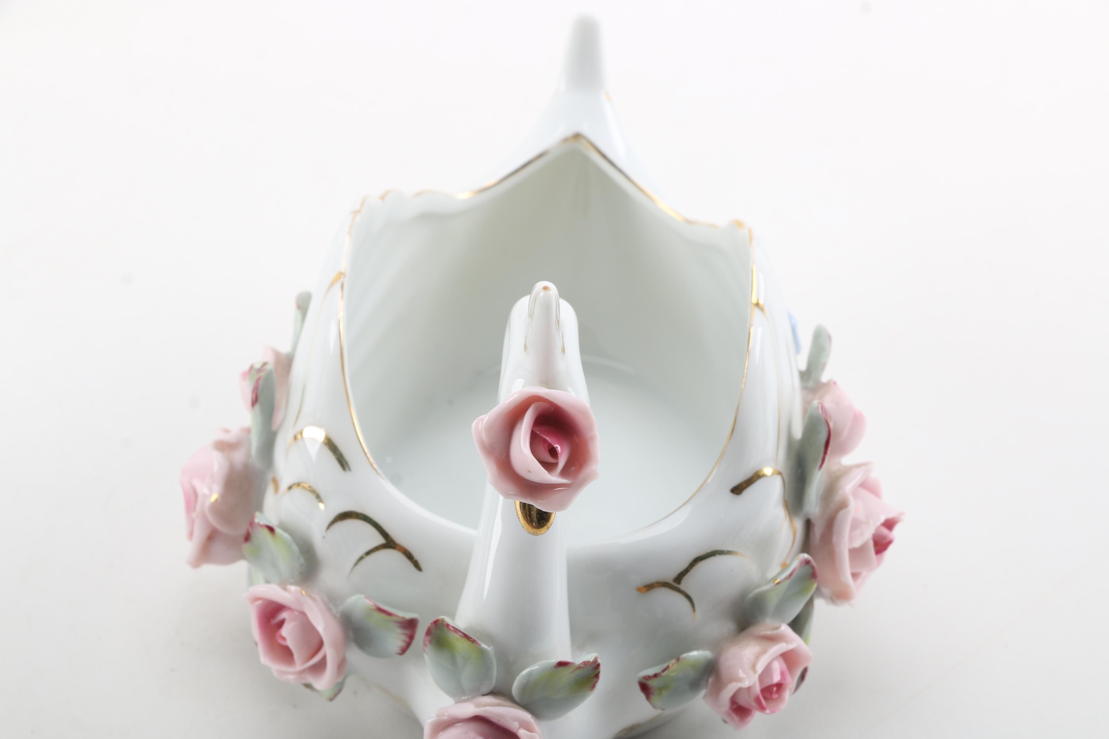 Hand Painted Porcelain Figurines Featuring Ucagco Japan