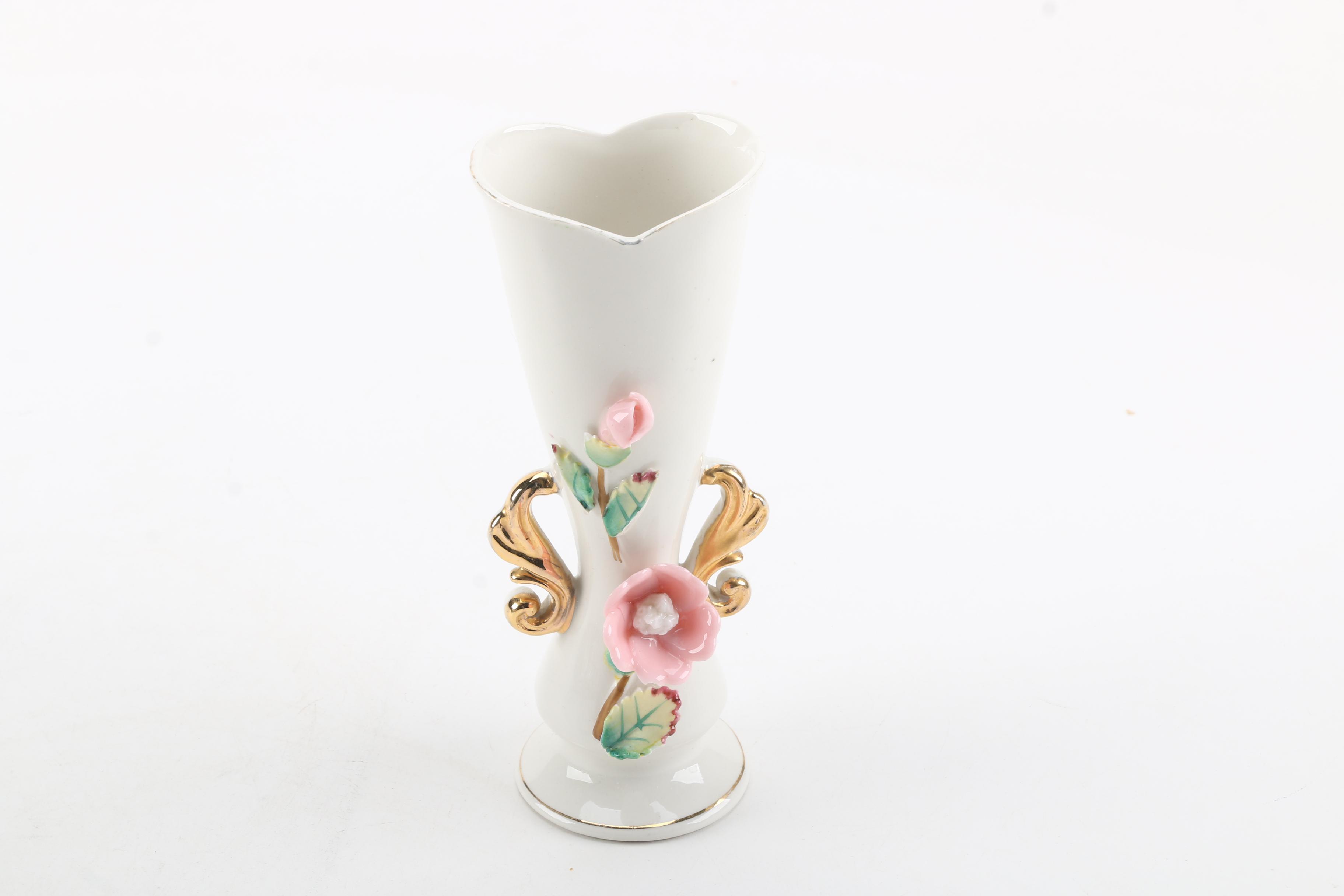 Hand Painted Porcelain Figurines Featuring Ucagco Japan