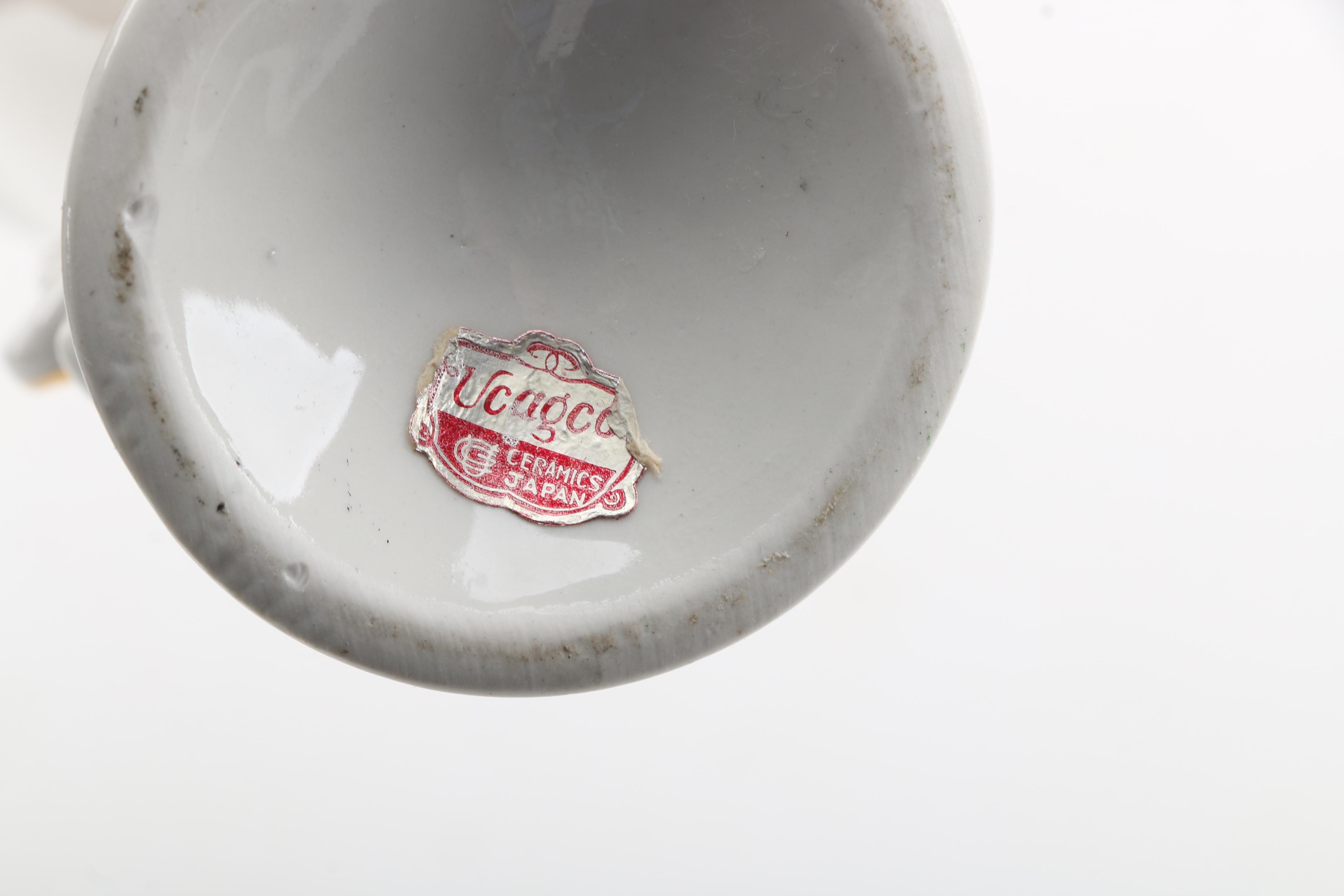 Hand Painted Porcelain Figurines Featuring Ucagco Japan