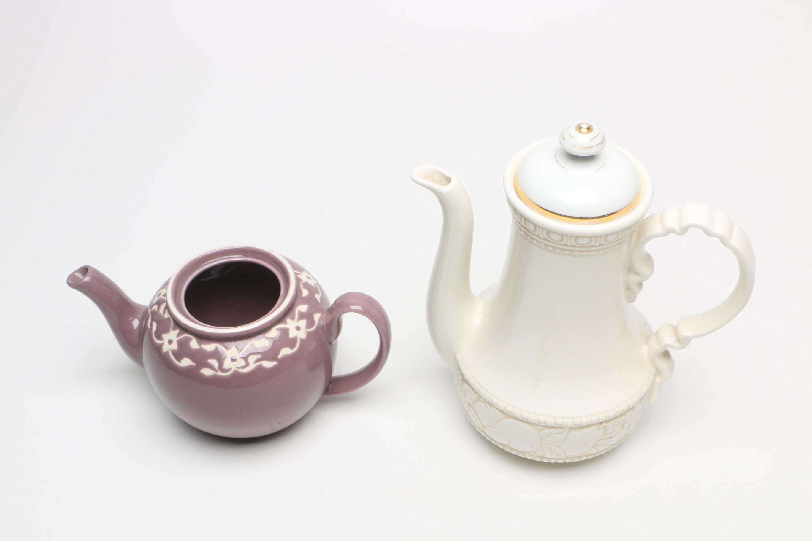 Ceramic Serveware Including Jaliang Teapot
