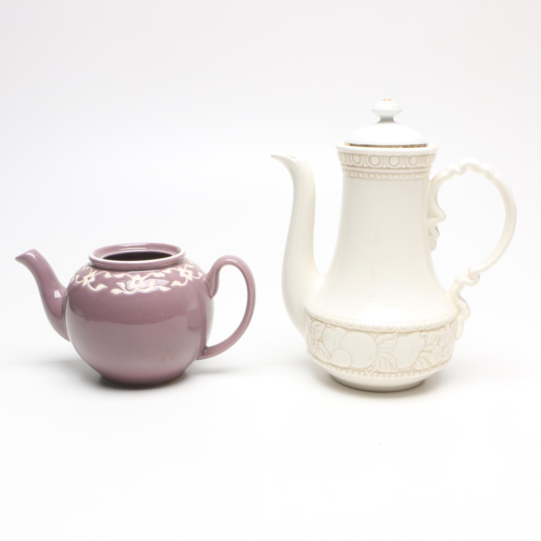 Ceramic Serveware Including Jaliang Teapot