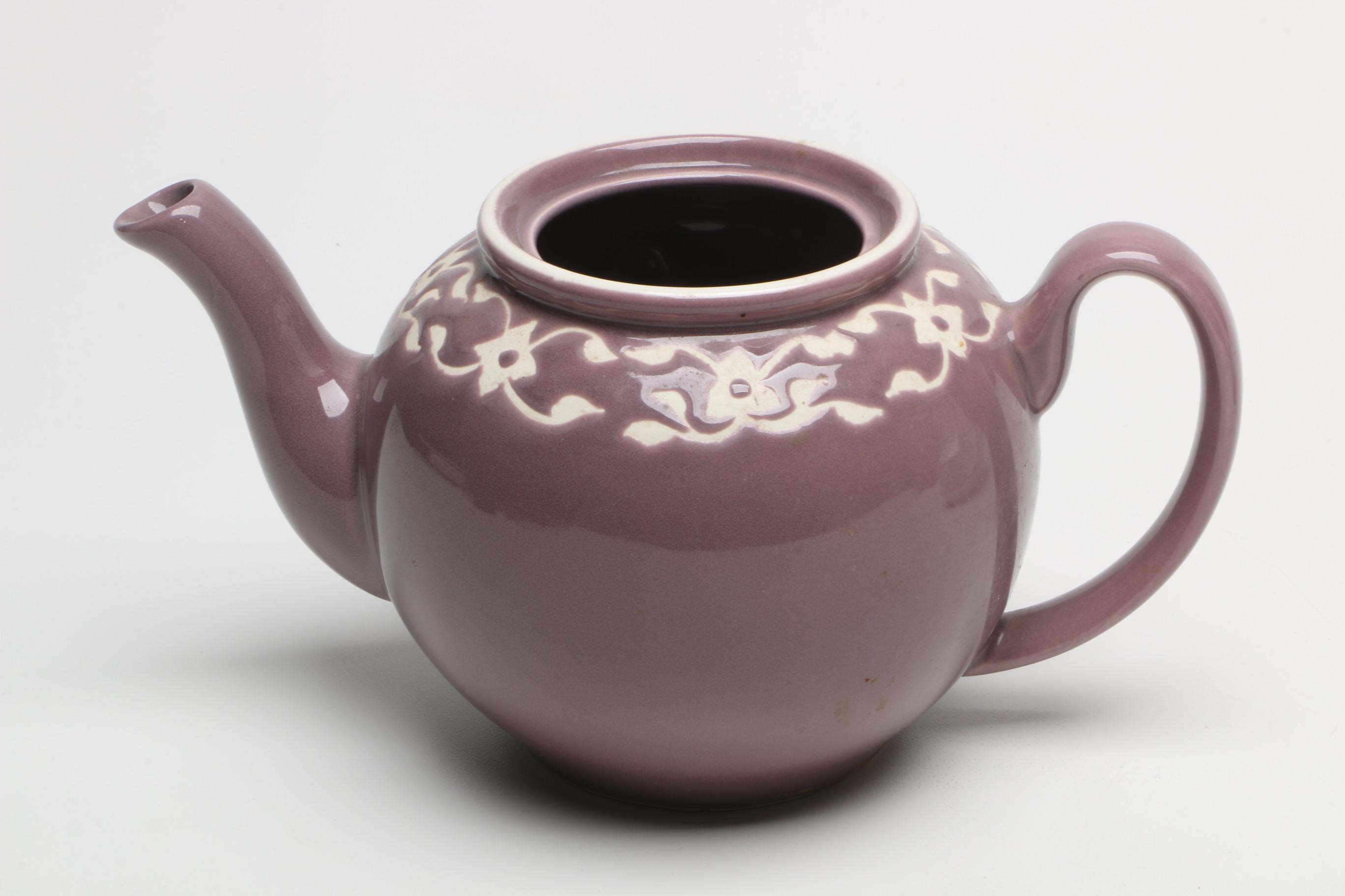 Ceramic Serveware Including Jaliang Teapot