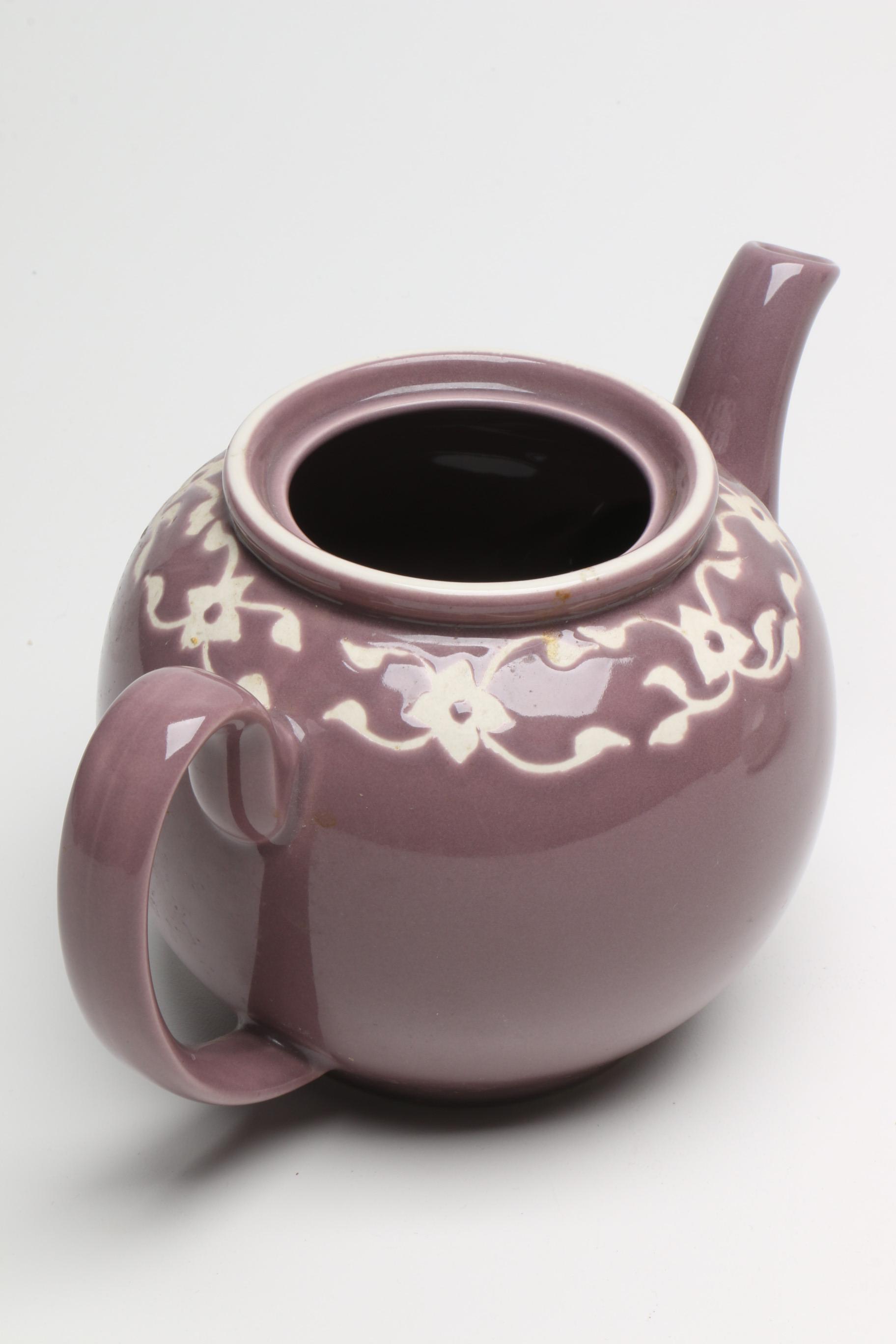 Ceramic Serveware Including Jaliang Teapot