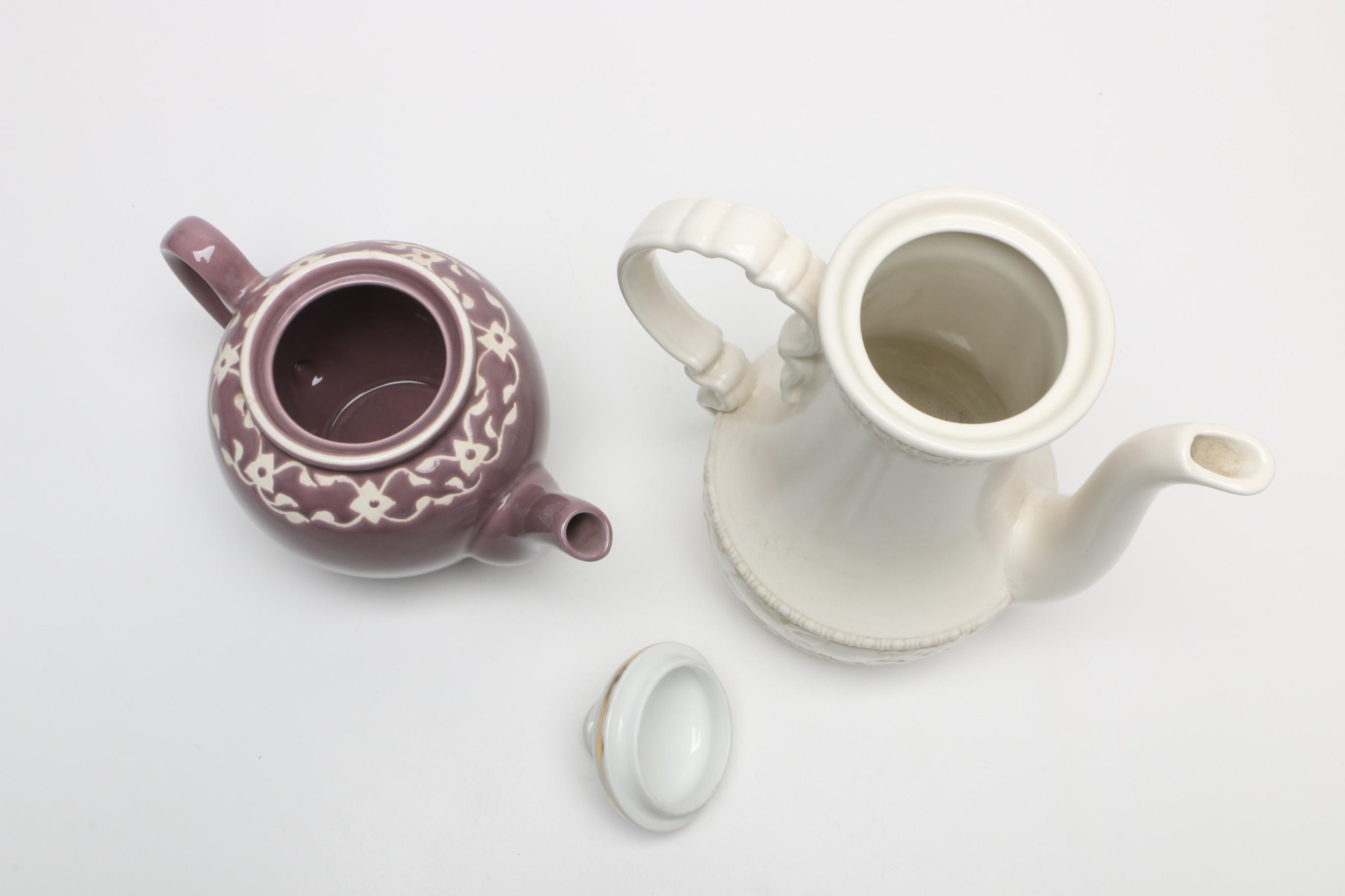 Ceramic Serveware Including Jaliang Teapot