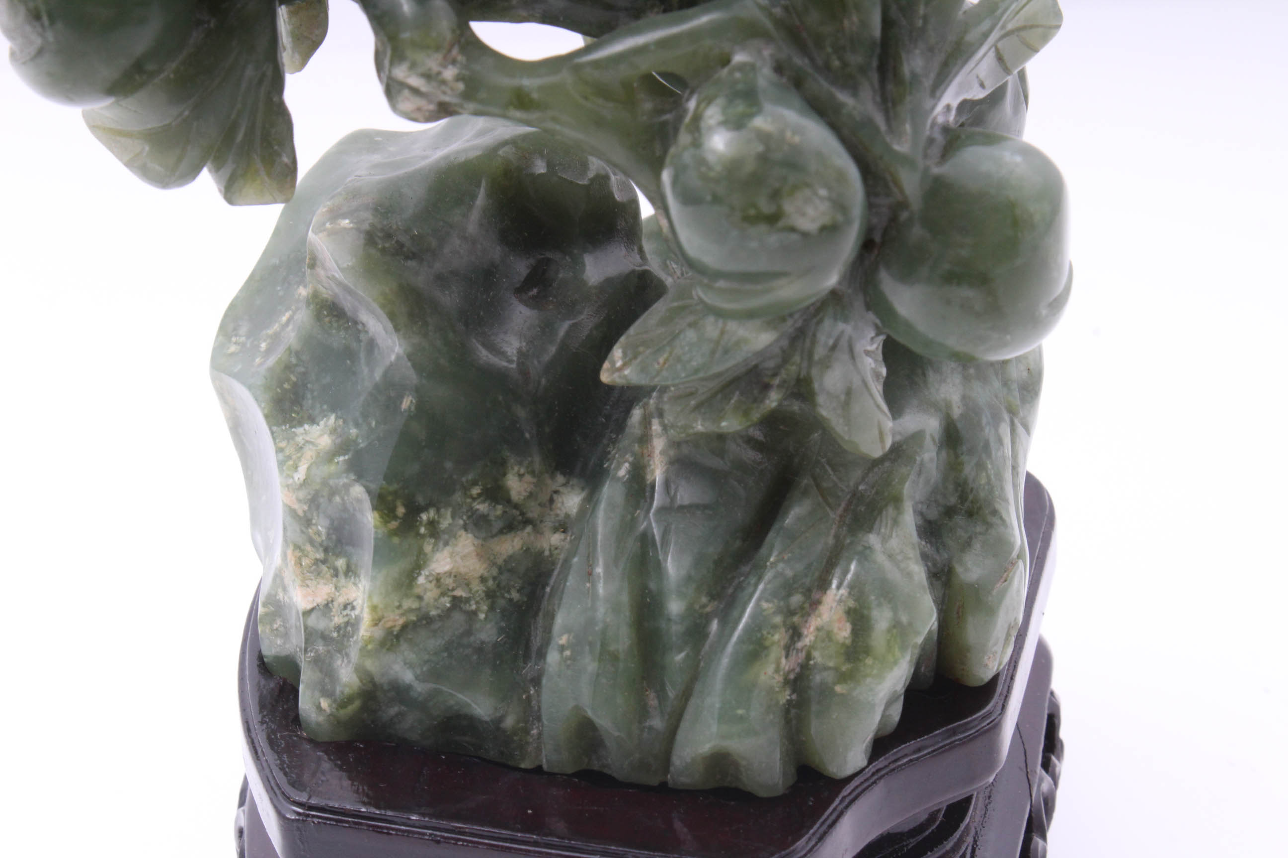 Chinese Hand Carved Nephrite Bird Sculpture