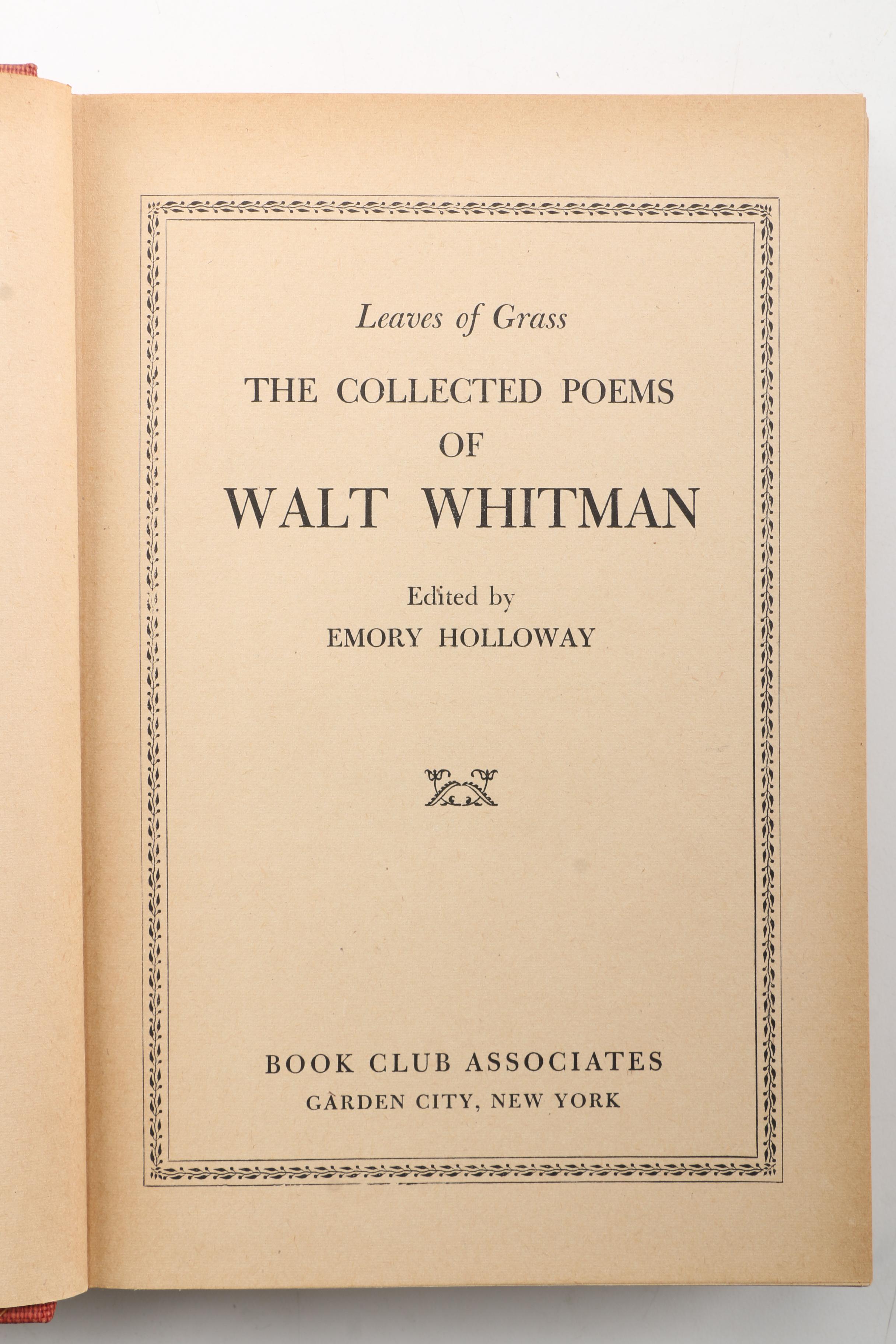 Book Club Associates Literary Anthologies