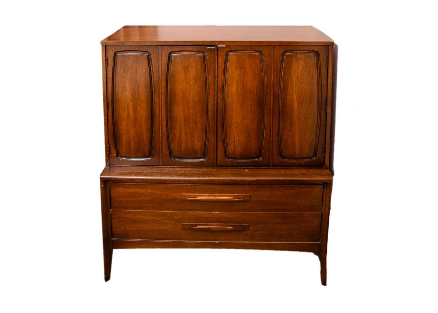 Mid Century Modern Walnut Armoire