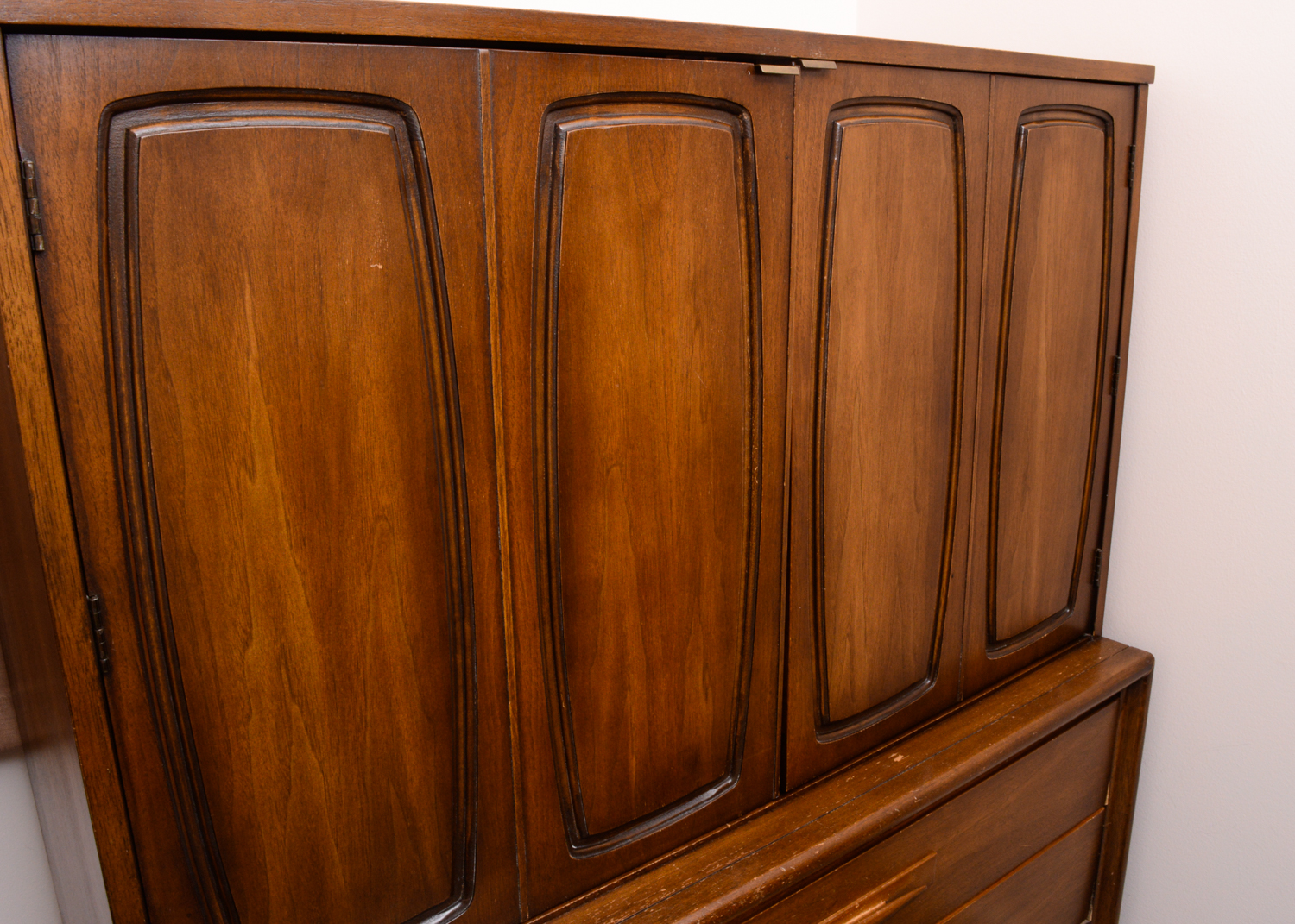 Mid Century Modern Walnut Armoire