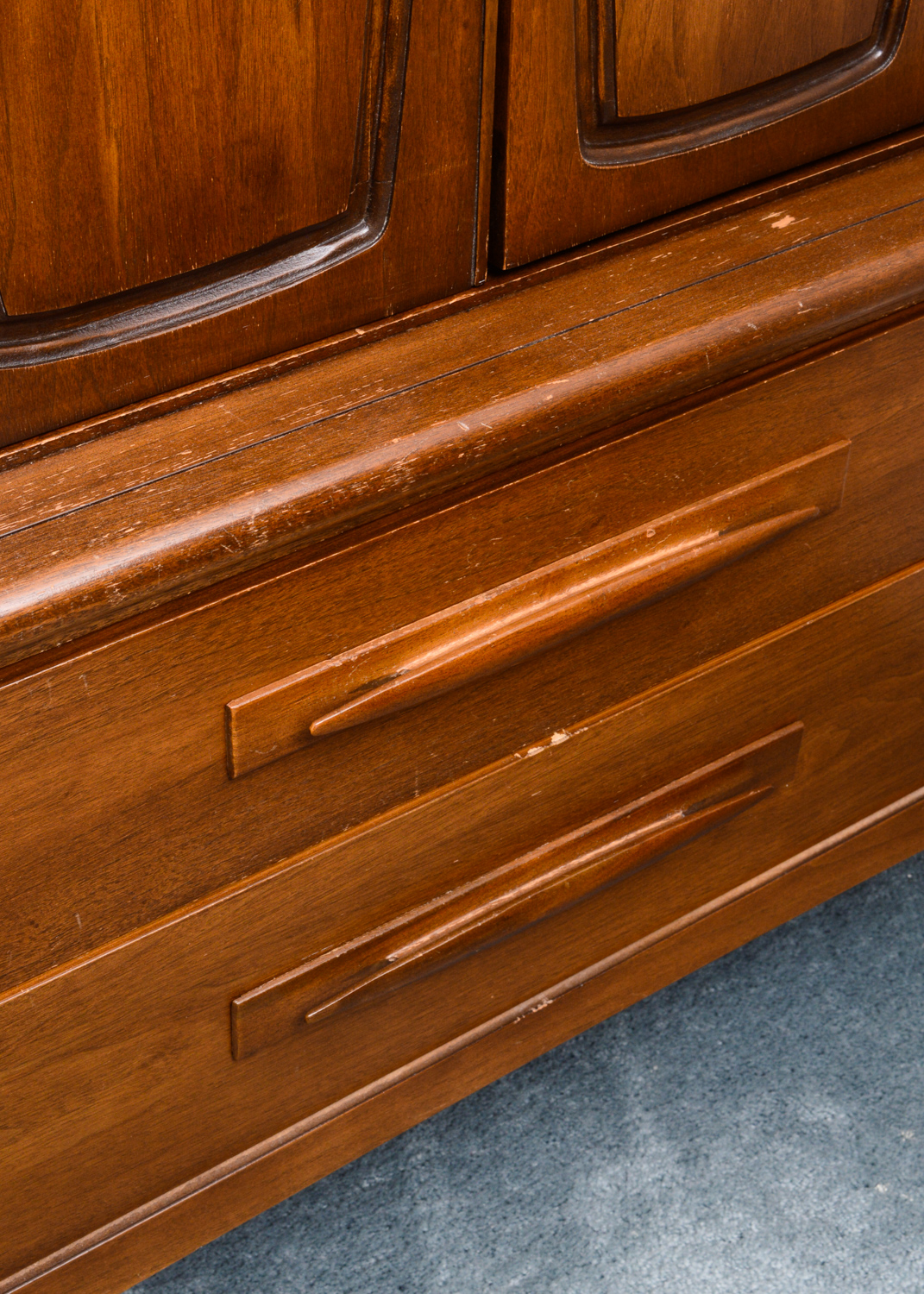 Mid Century Modern Walnut Armoire