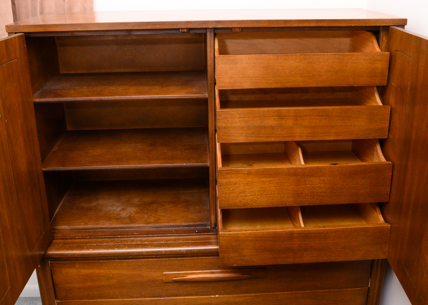 Mid Century Modern Walnut Armoire