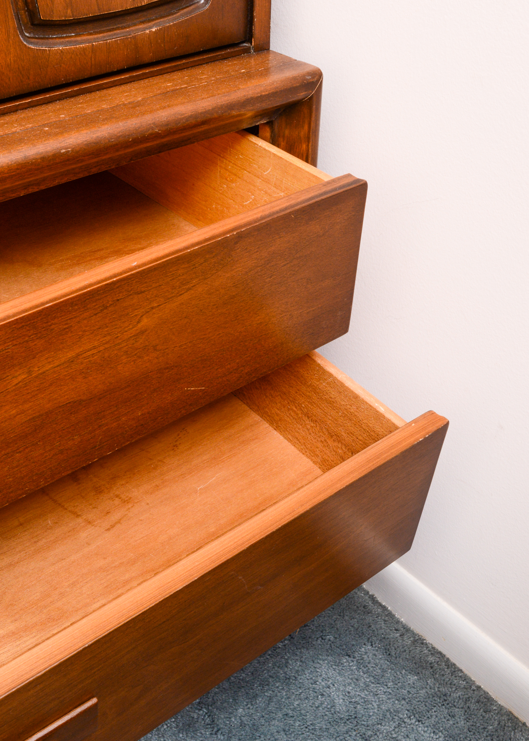 Mid Century Modern Walnut Armoire