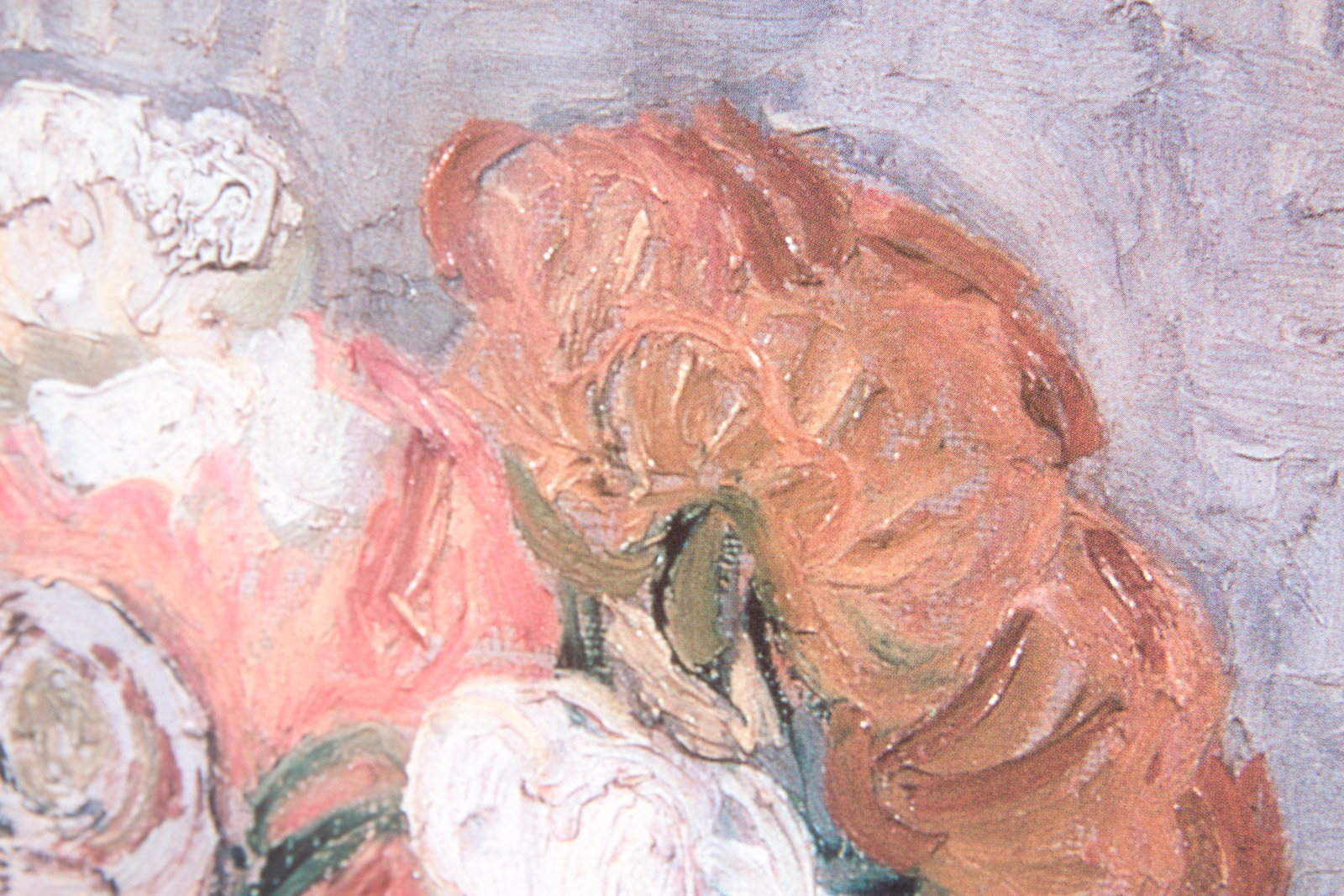 Offset Lithographic PostAfter Van Gogh's "Japanese Vase with Roses and Anemones"