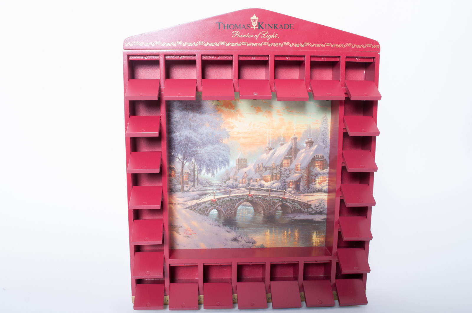 Thomas Kinkade Painter of Light Wood Advent Calendar