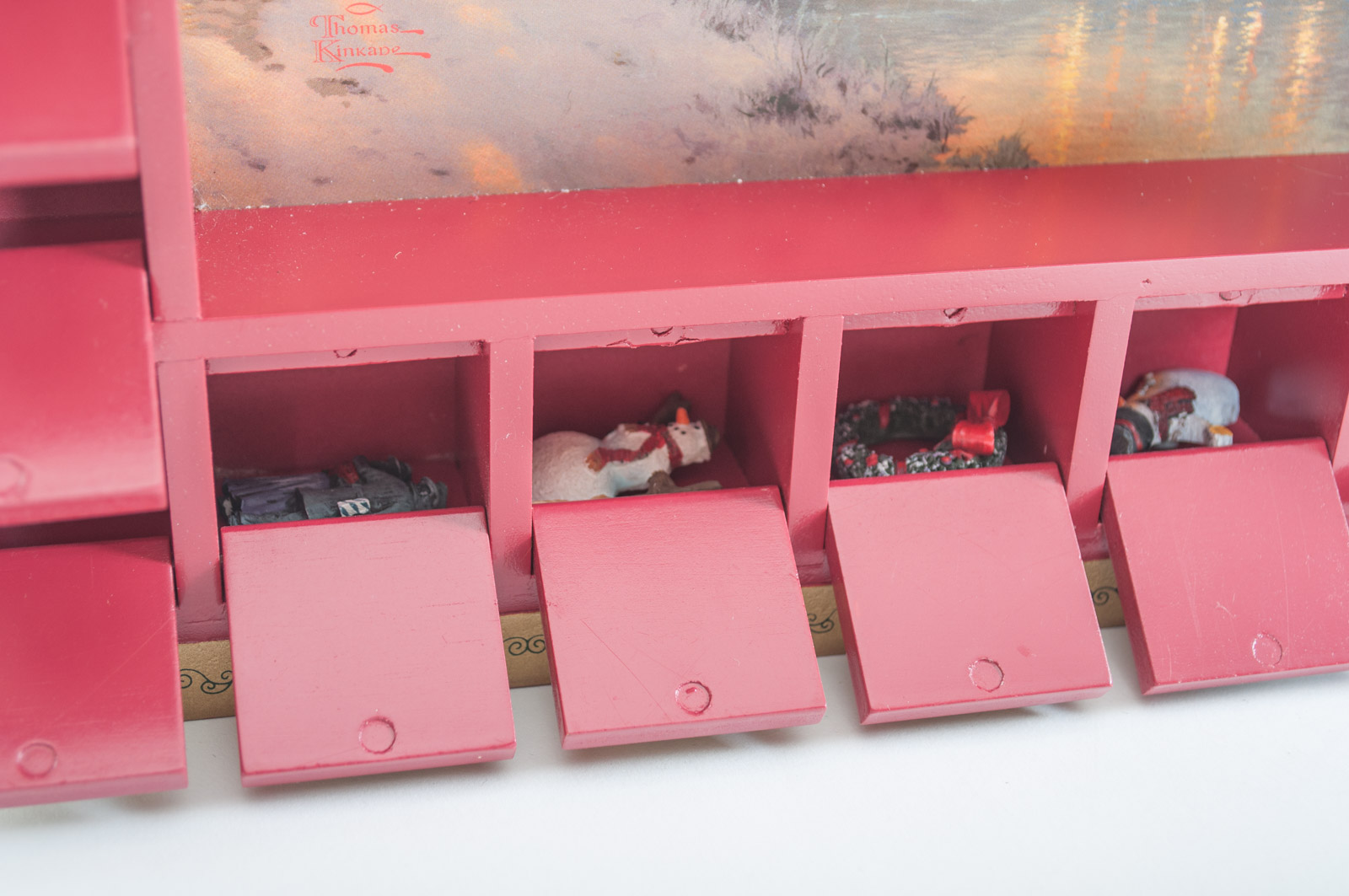 Thomas Kinkade Painter of Light Wood Advent Calendar