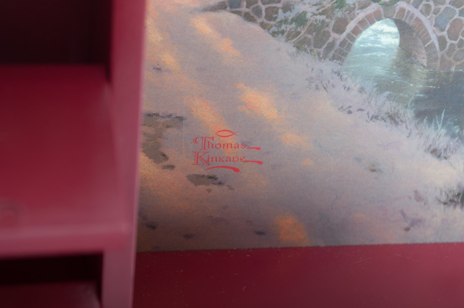 Thomas Kinkade Painter of Light Wood Advent Calendar