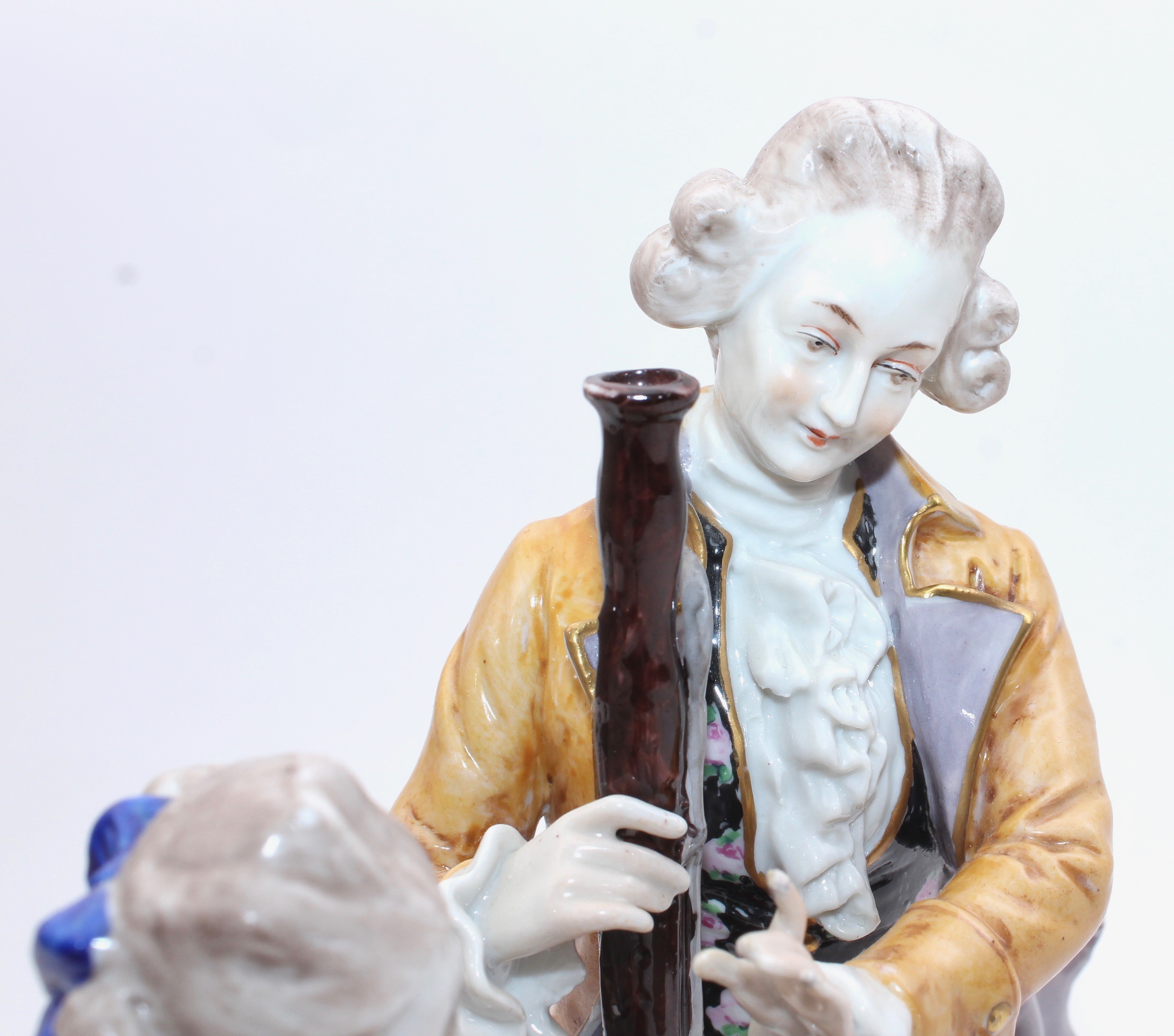 Antique Carl Theime Dresden Porcelain Tableau