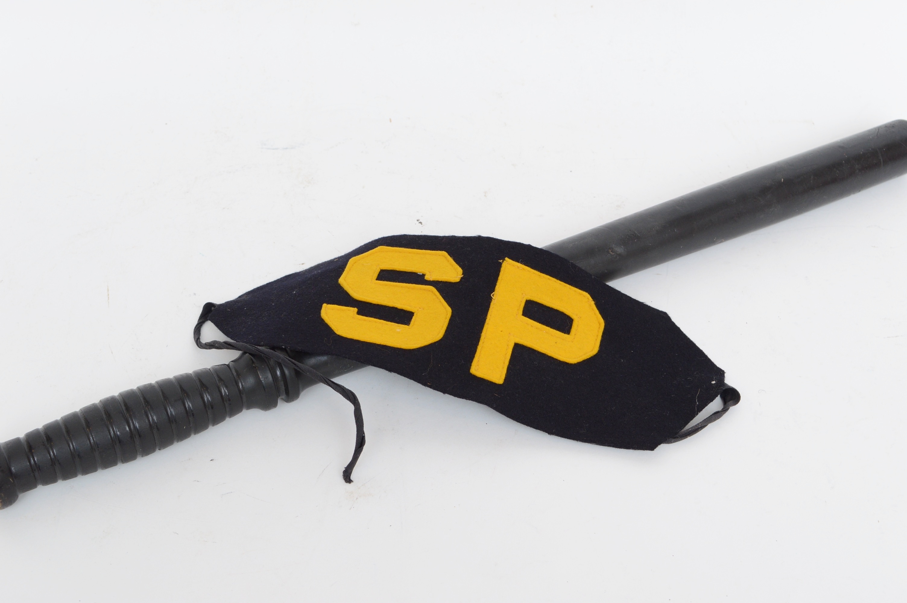 USN Shore Patrol Wood Baton and Wool Arm Band