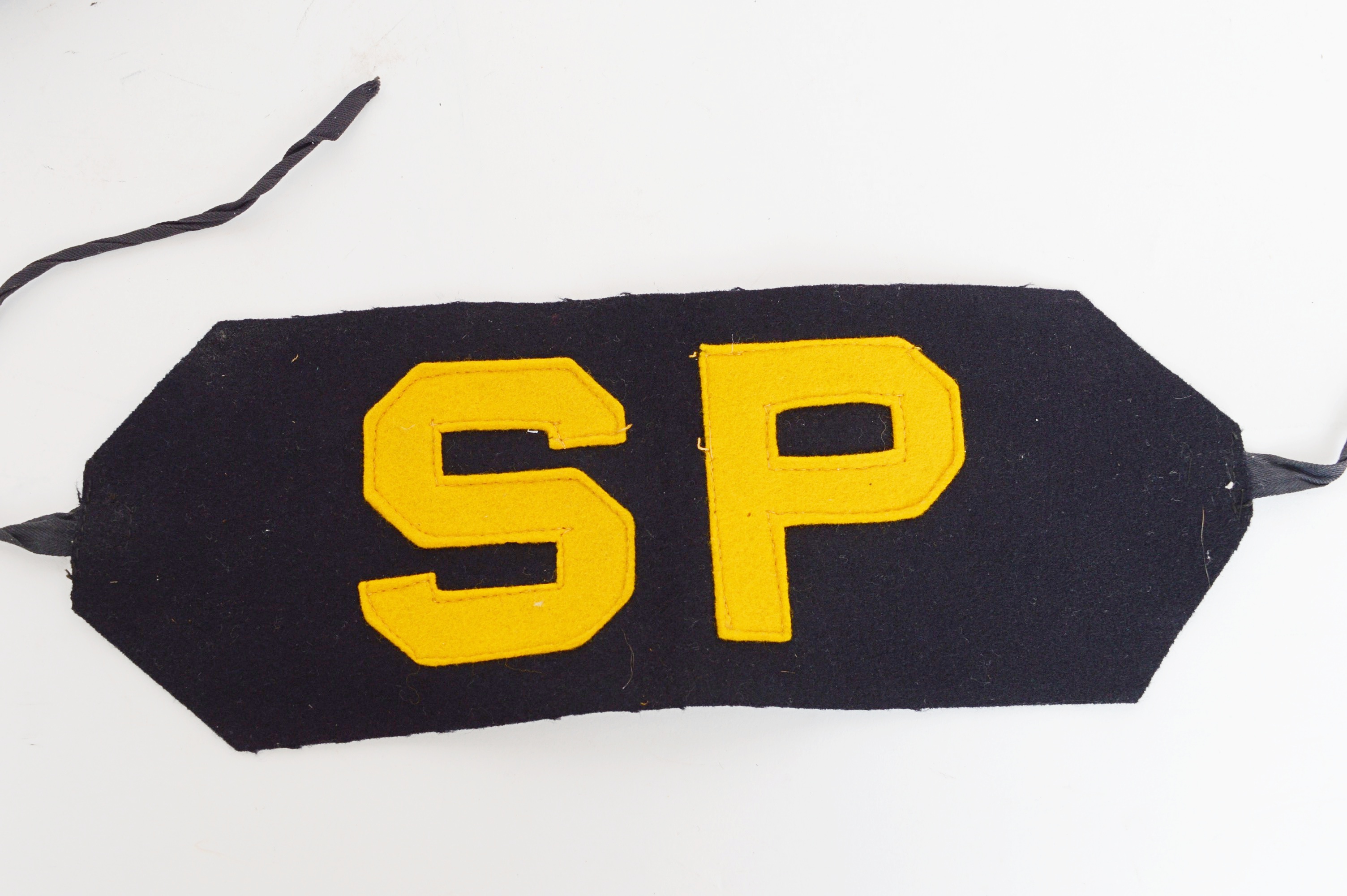 USN Shore Patrol Wood Baton and Wool Arm Band