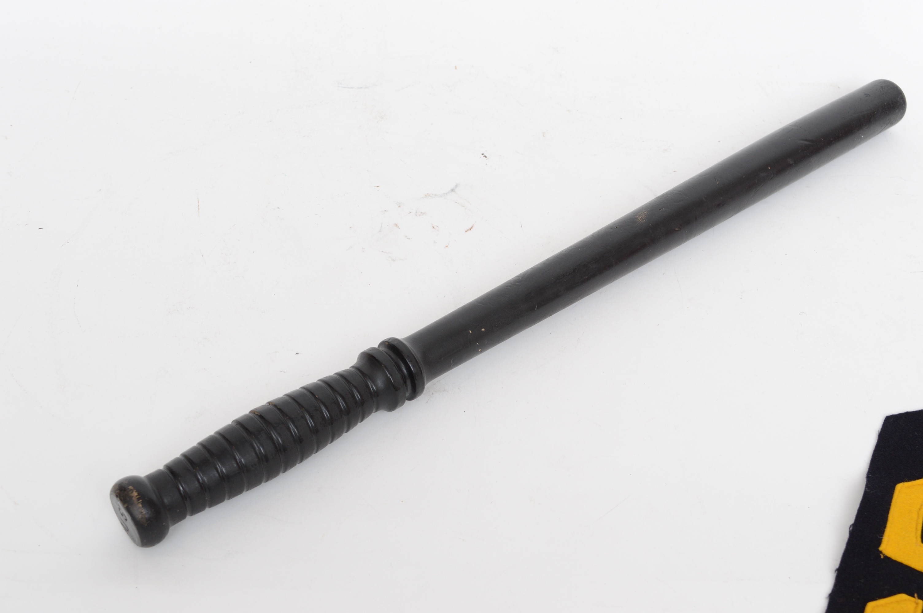 USN Shore Patrol Wood Baton and Wool Arm Band