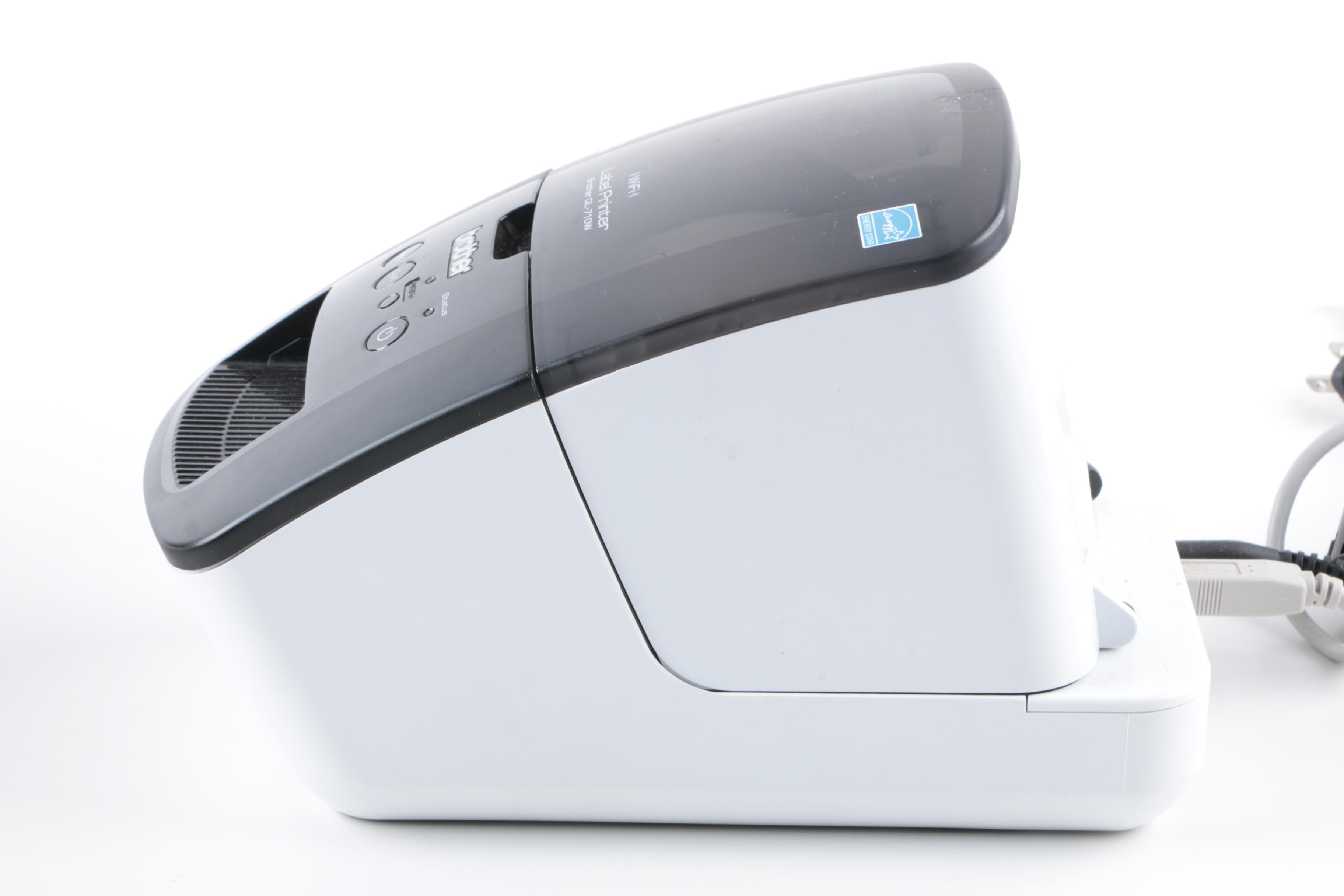 Brother QL-710W Label Printer and Box of LiteTite Continuous Labels