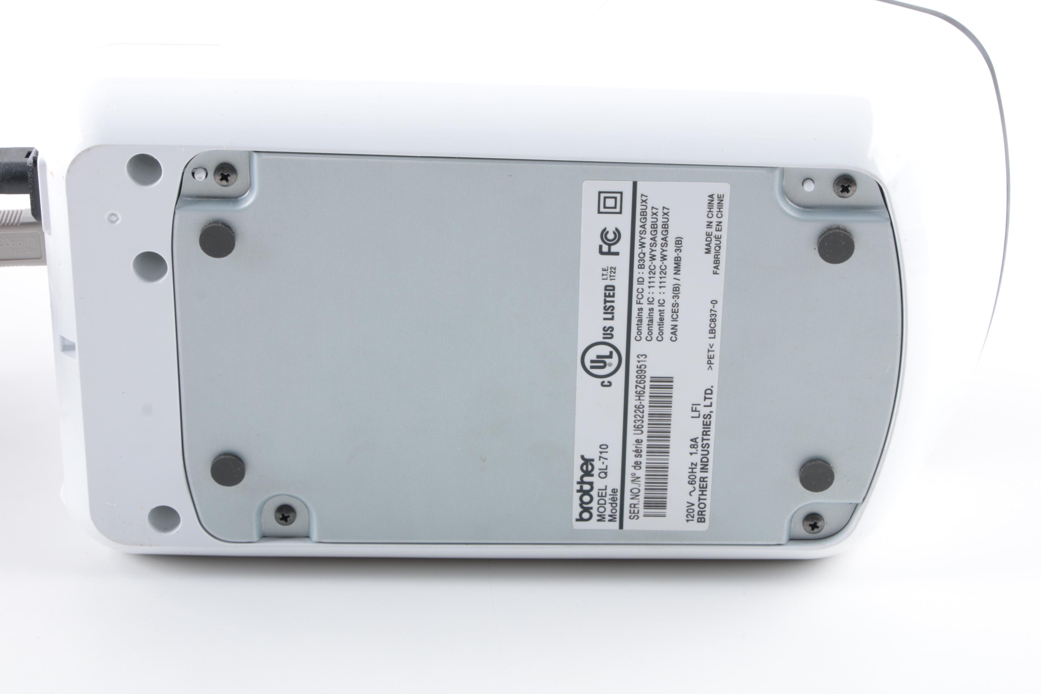 Brother QL-710W Label Printer and Box of LiteTite Continuous Labels