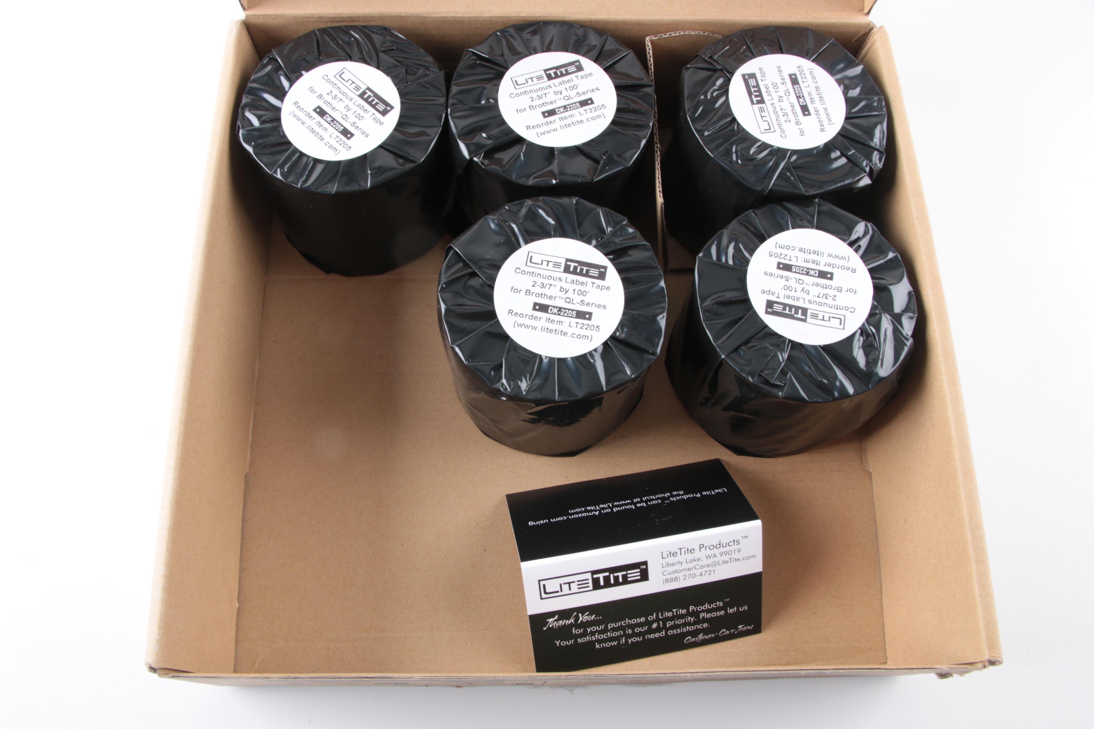 Brother QL-710W Label Printer and Box of LiteTite Continuous Labels