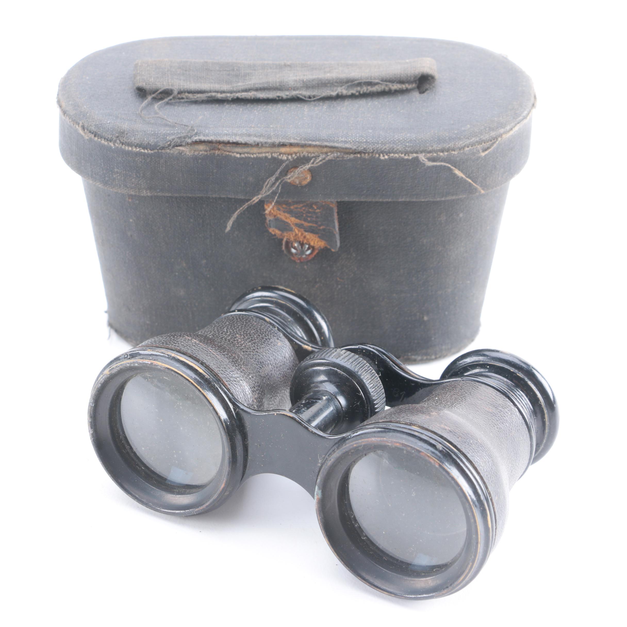 Vintage Lemaire Fabt Paris Opera Glasses with Case