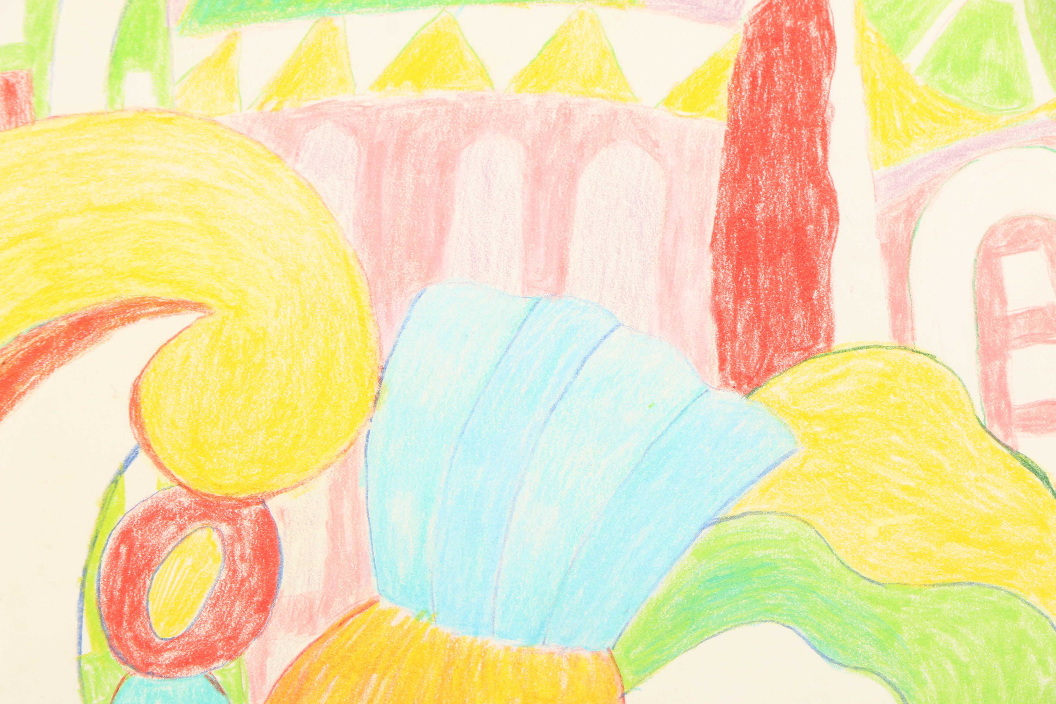 Attributed to Blair Lent Colored Pencil Drawing