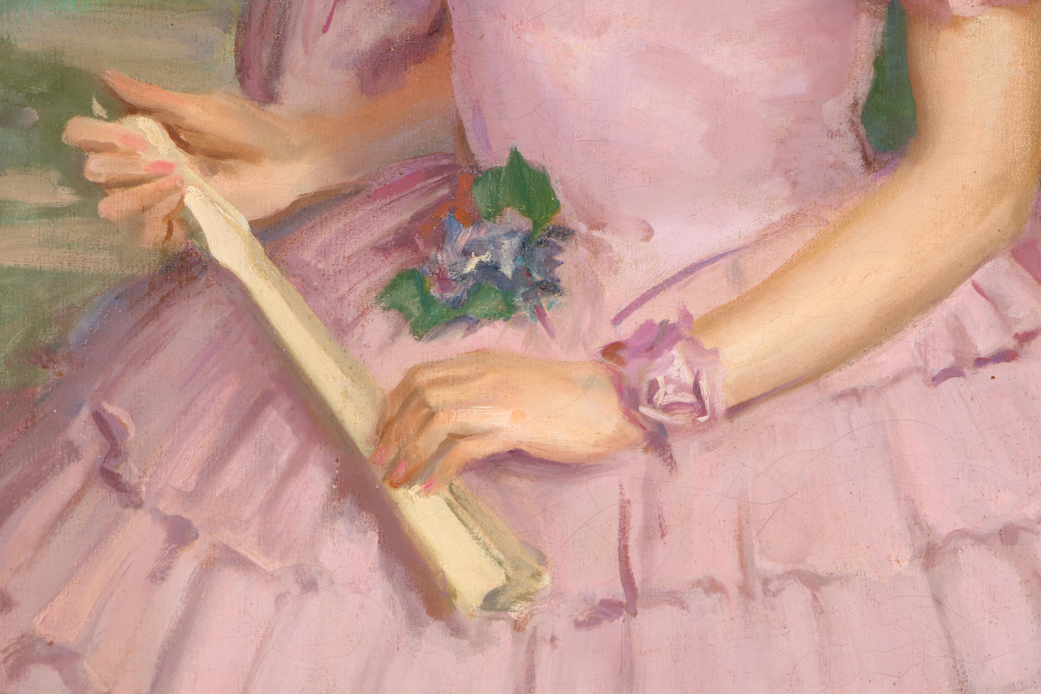 Oil Painting of a Southern Belle