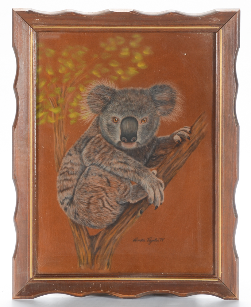 Linda Poynter Pastel Drawing of a Koala Bear