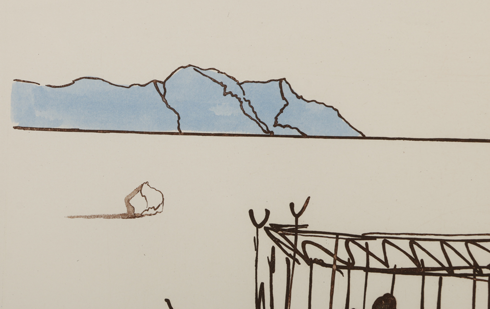 Salvador Dalí Etching "Judgement" from "Historia de Don Quichotte de la Mancha"