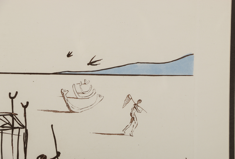 Salvador Dalí Etching "Judgement" from "Historia de Don Quichotte de la Mancha"