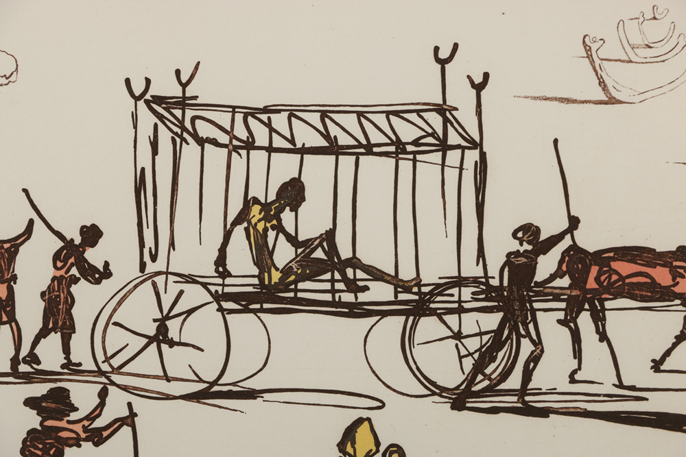 Salvador Dalí Etching "Judgement" from "Historia de Don Quichotte de la Mancha"