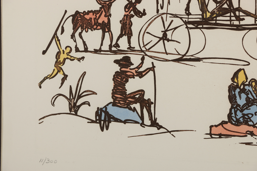 Salvador Dalí Etching "Judgement" from "Historia de Don Quichotte de la Mancha"