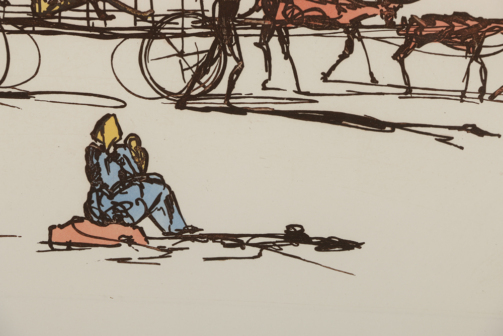 Salvador Dalí Etching "Judgement" from "Historia de Don Quichotte de la Mancha"