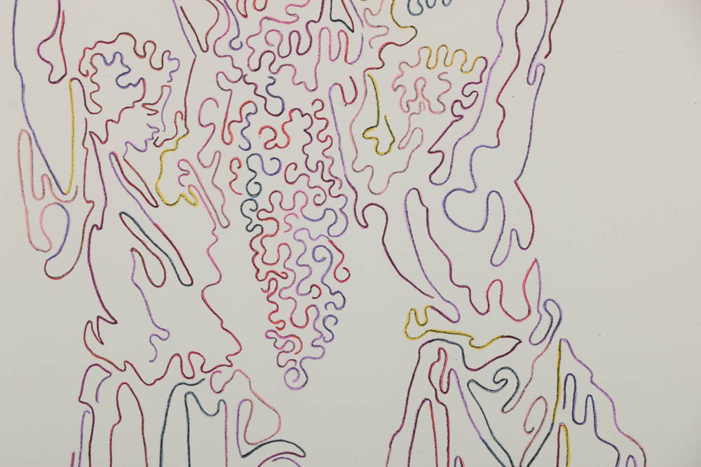 Guillaume Azoulay Colored Pencil Drawing "Grape Carriers"