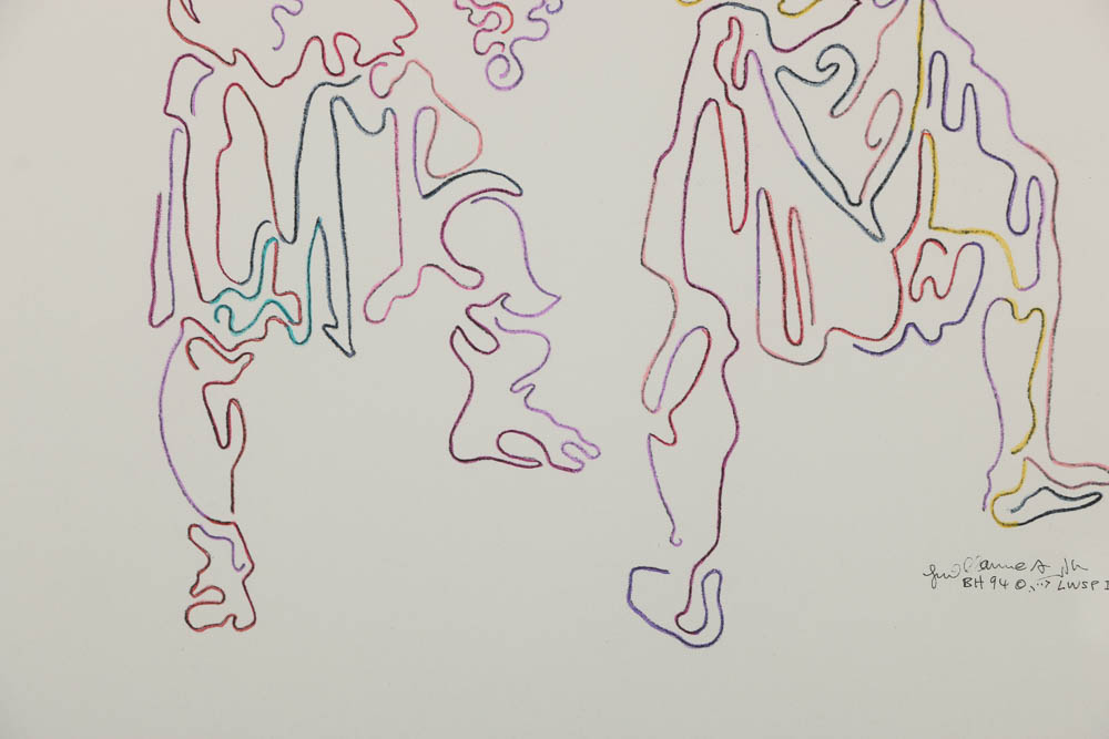 Guillaume Azoulay Colored Pencil Drawing "Grape Carriers"