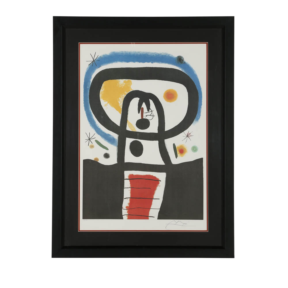 Offset Lithograph After Joan Miro "Equinox"