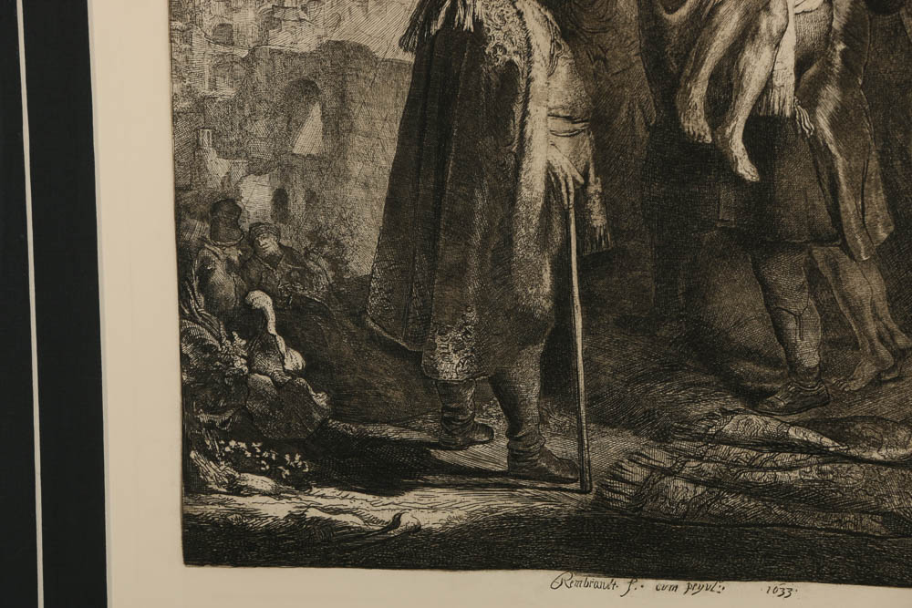 Copy Engraving After Rembrandt van Rijn "Descent from the Cross (Second Plate)"