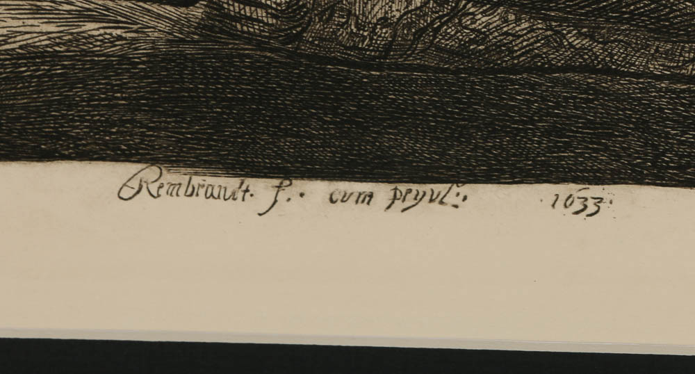 Copy Engraving After Rembrandt van Rijn "Descent from the Cross (Second Plate)"