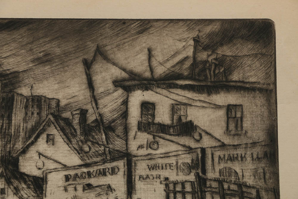 Pair of Jean Virginia Hogan Etchings