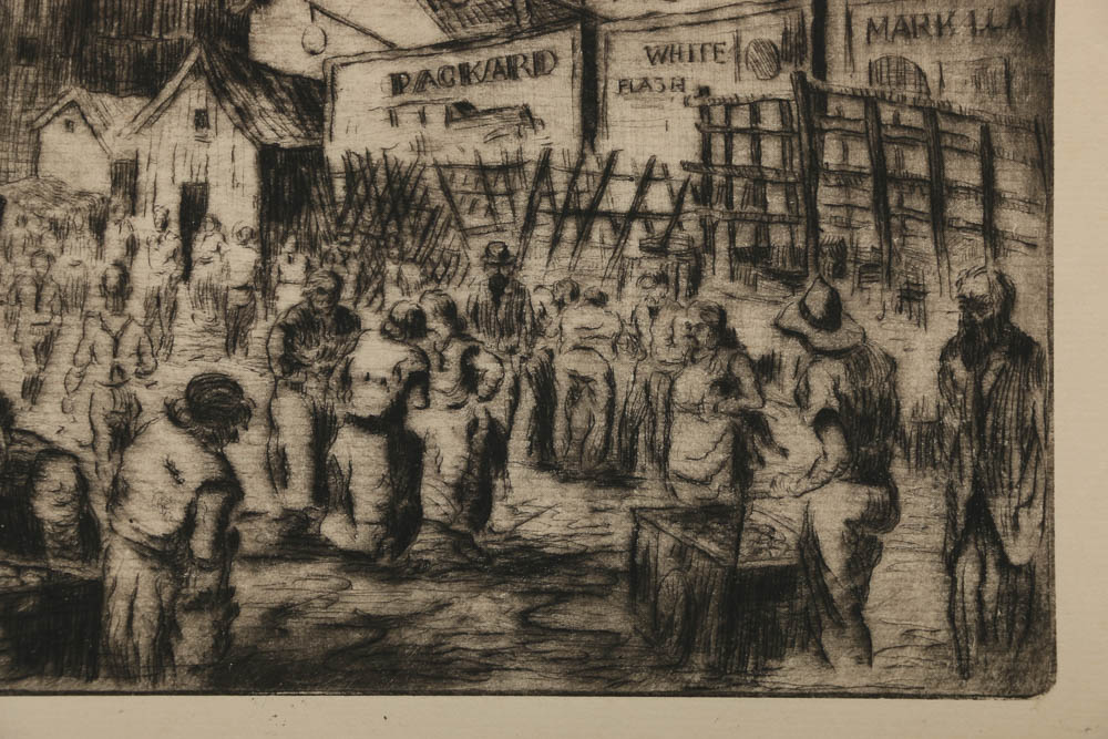 Pair of Jean Virginia Hogan Etchings